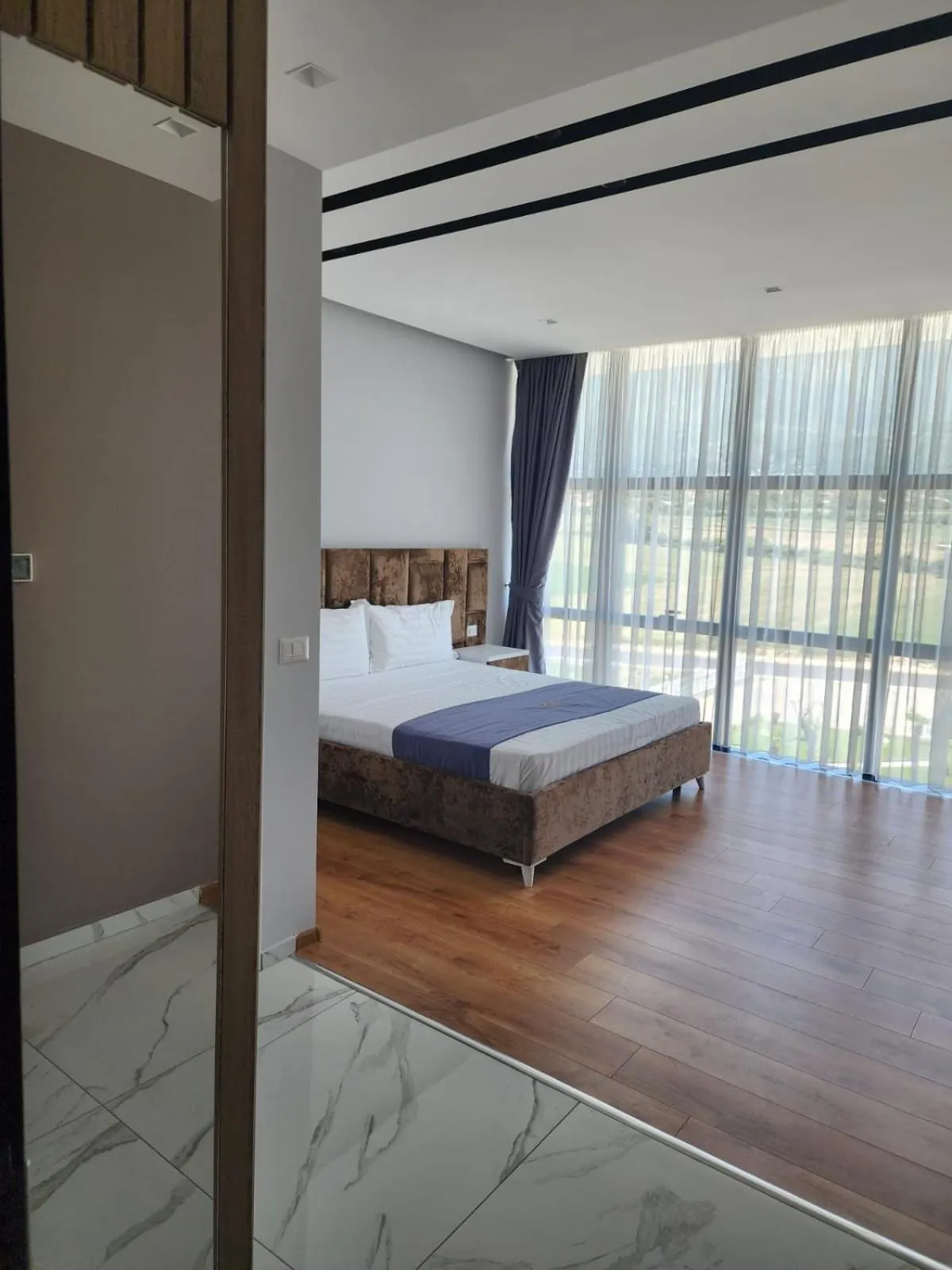 Bed in Imperador Palace Hotel Restorant