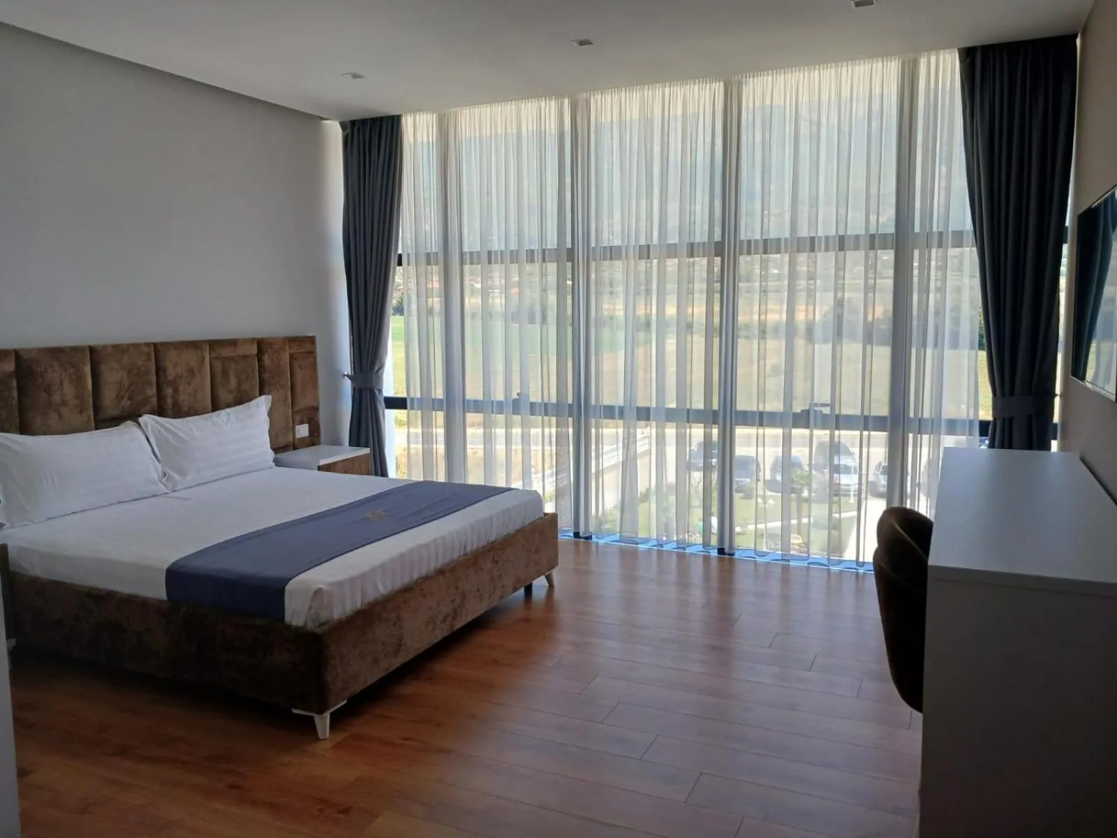 Bed in Imperador Palace Hotel Restorant