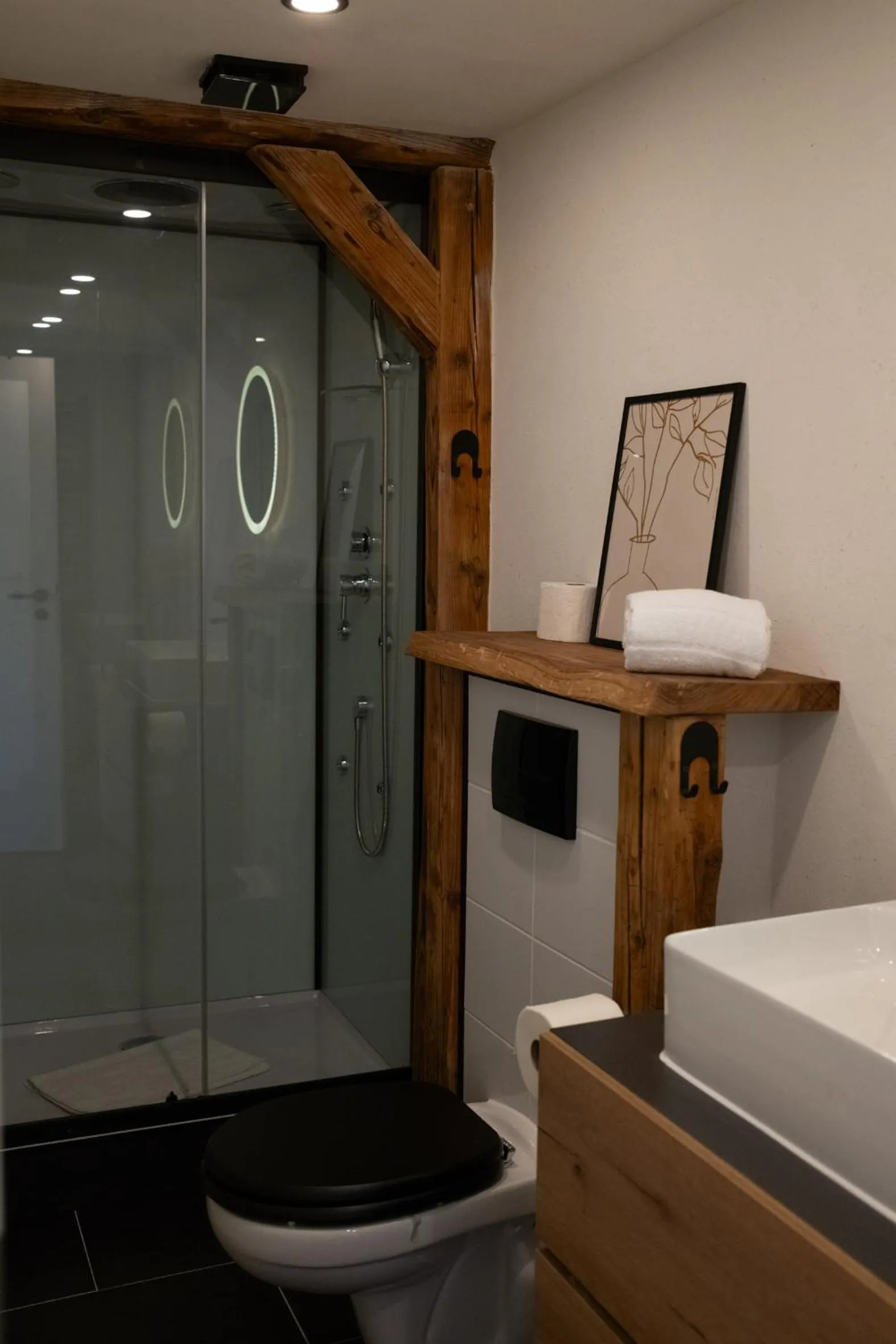 Shower in Gasthof zum goldenen Schiff - Historisches Hotel mit Frühstück & Self-Check-in