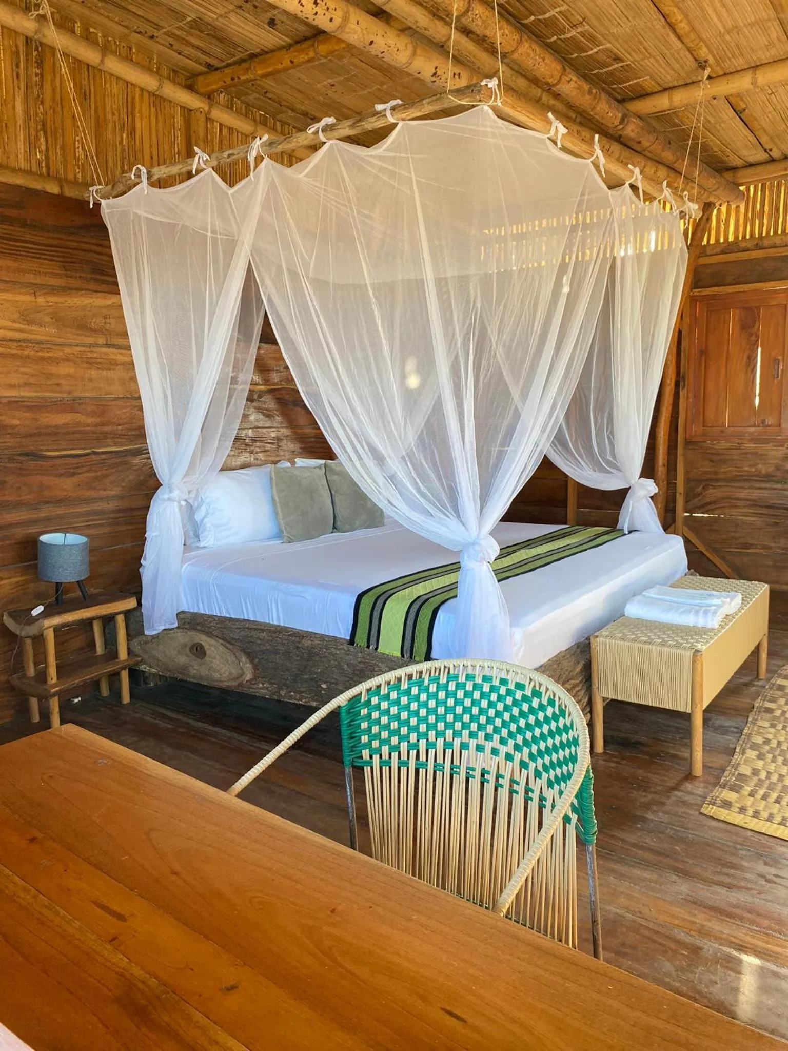 Bed in Palaa Mayapo Ecolodge