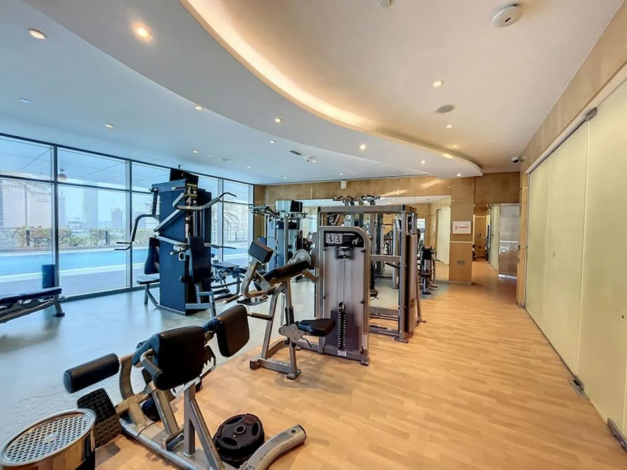 Fitness centre/facilities in Vacationer Holiday Homes I Gorgeous One Bedroom I Ocean Heights