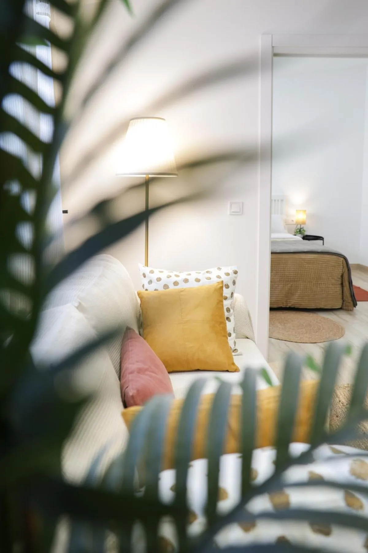 Living room, Bed in Apartament a Sant Celoni, Montseny, Barcelona