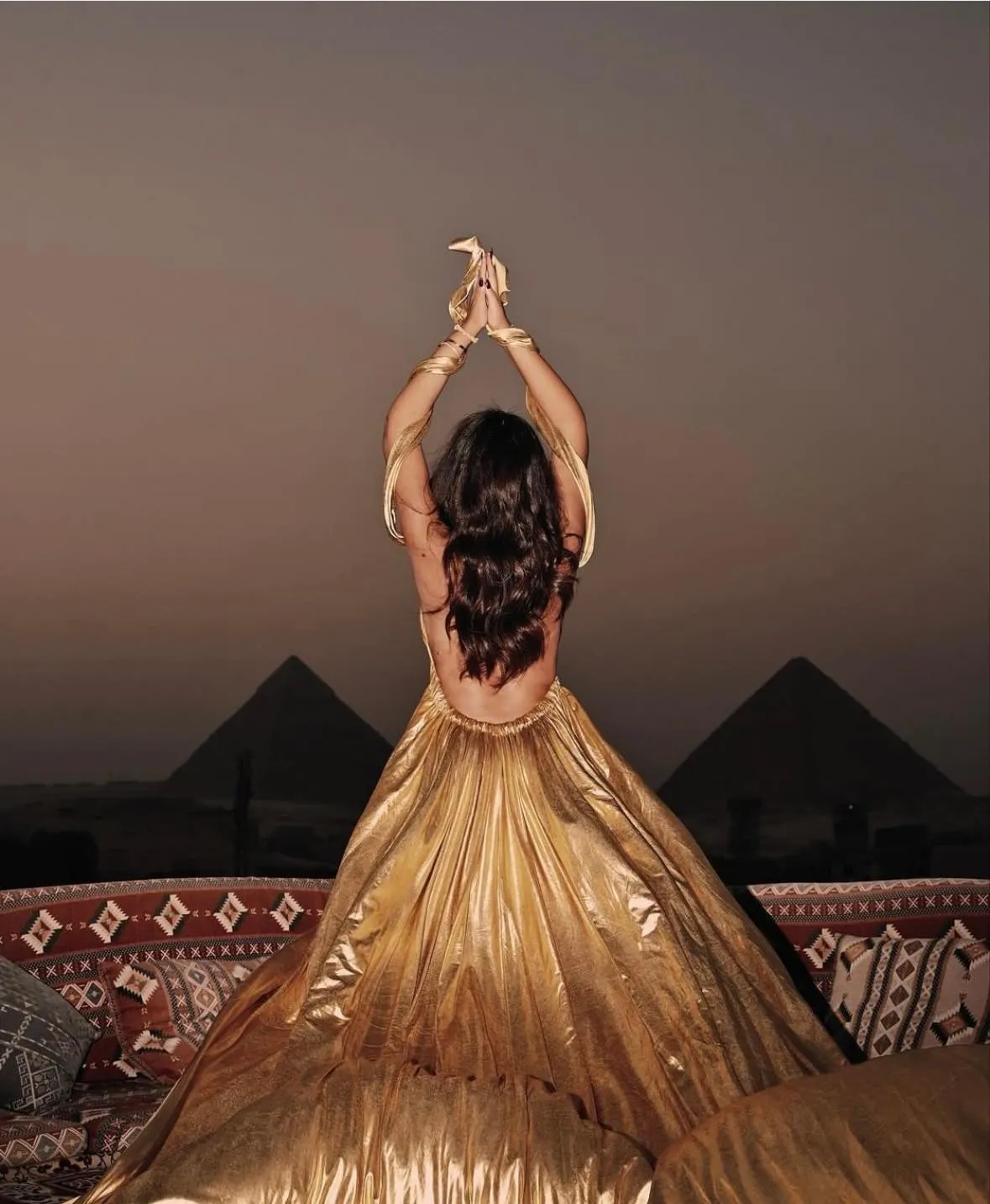 People in Palm Pyramids View INN