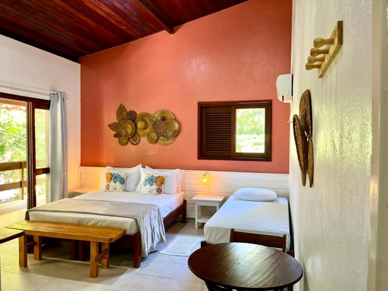 Bed in Pousada Maliale