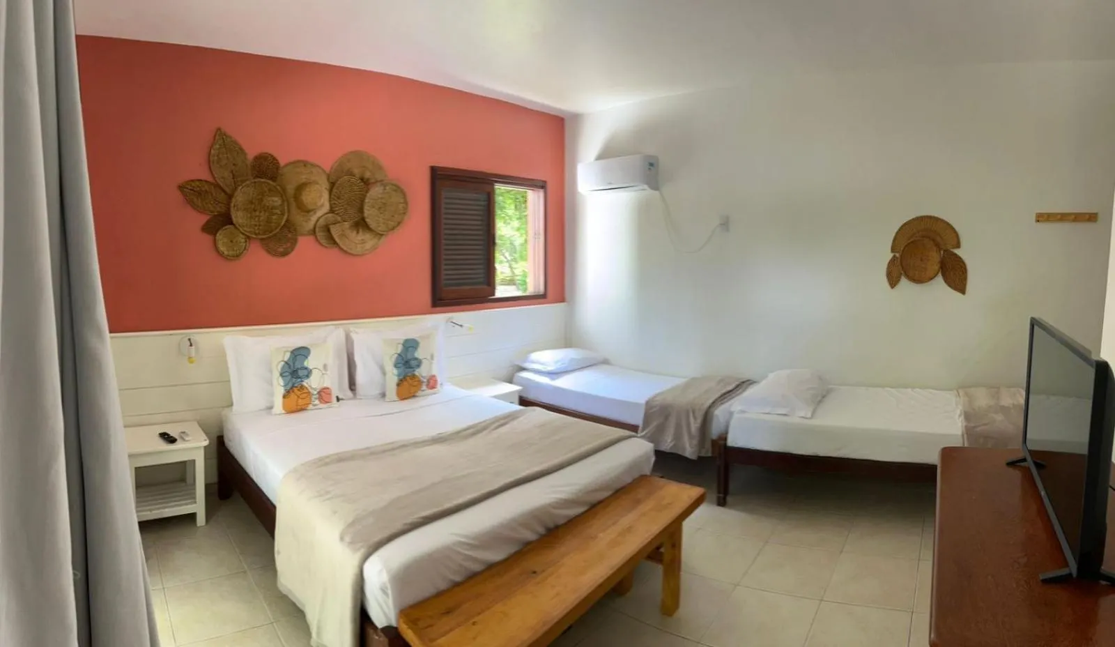 Bed in Pousada Maliale