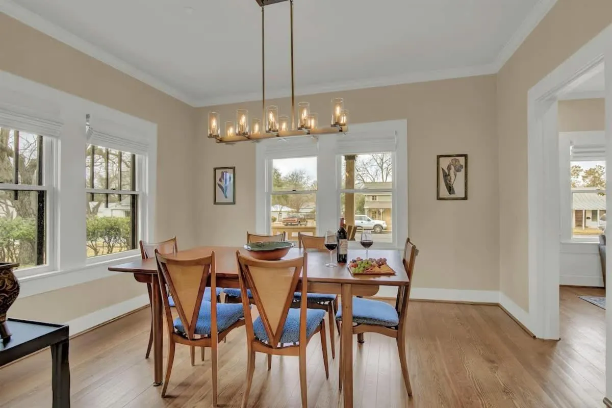Dining area in Charming Craftsman Home!-2 BLKS from Main St!