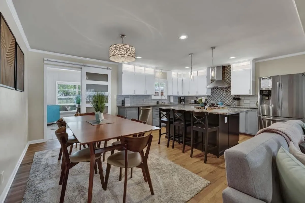 Dining area in Luxury Mid Century Charmer Near Historic Main St