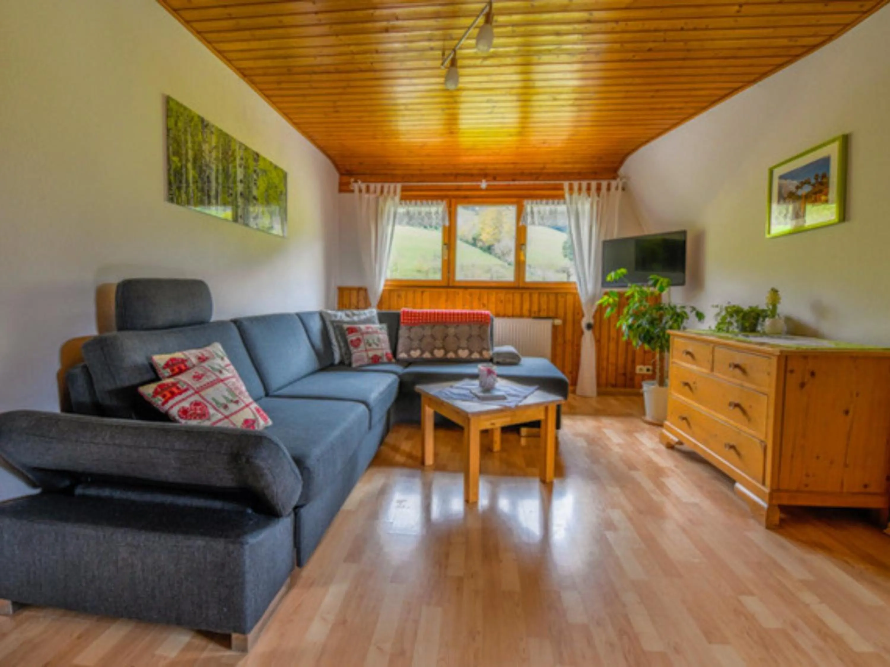 Living room in Ferienwohnungen Maierhof Oberried