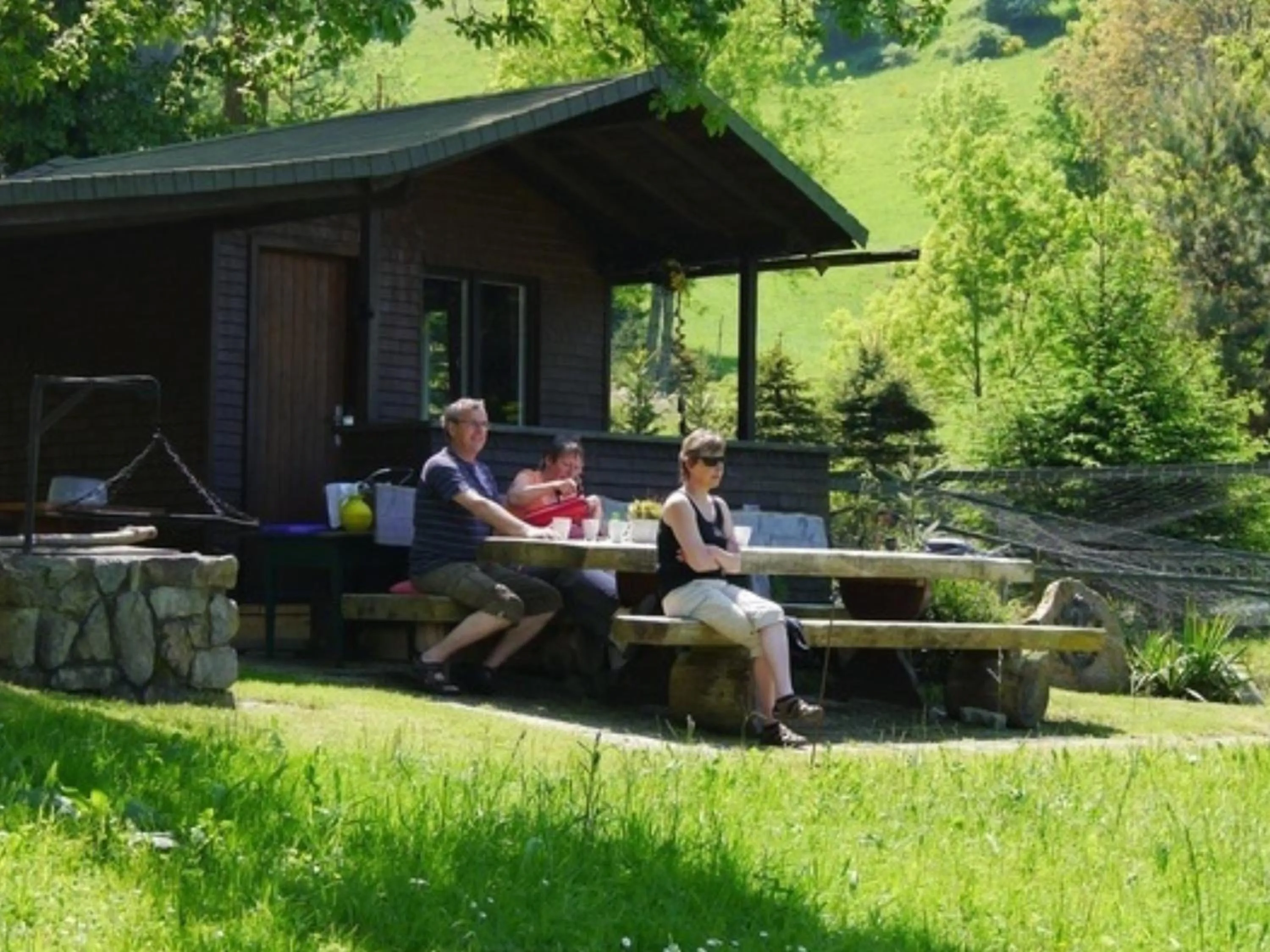 BBQ facilities in Ferienwohnungen Maierhof Oberried