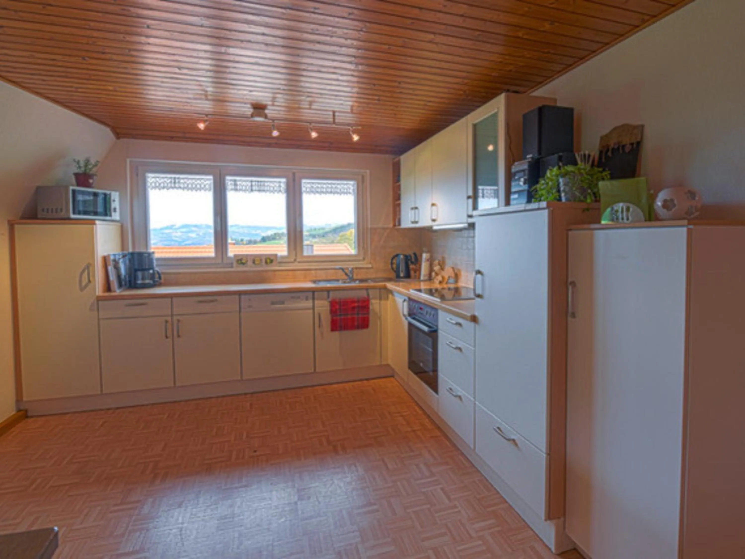 kitchen in Ferienwohnungen Maierhof Oberried