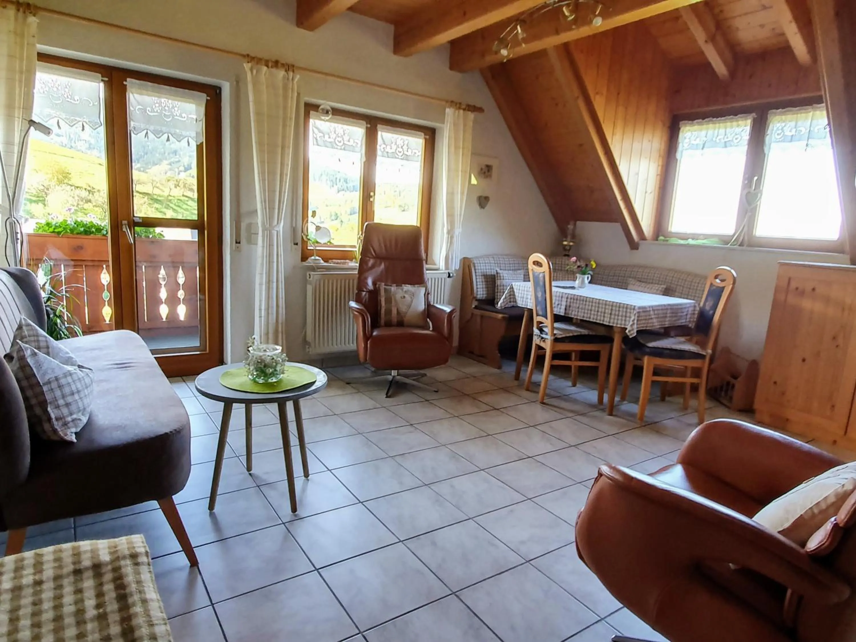 Living room in Ferienwohnungen Maierhof Oberried
