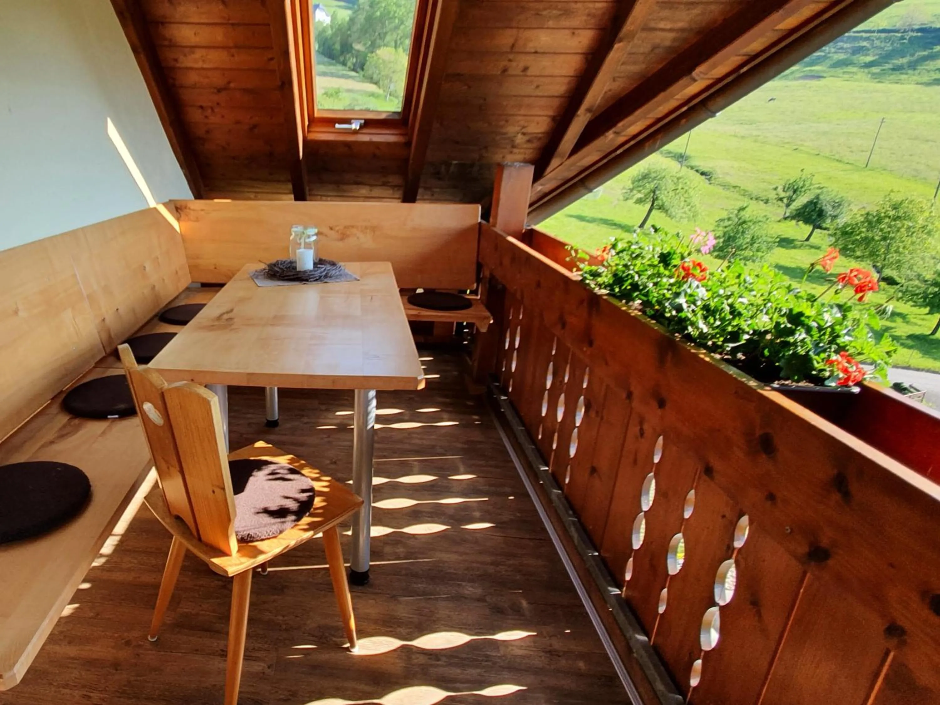 Balcony/Terrace in Ferienwohnungen Maierhof Oberried