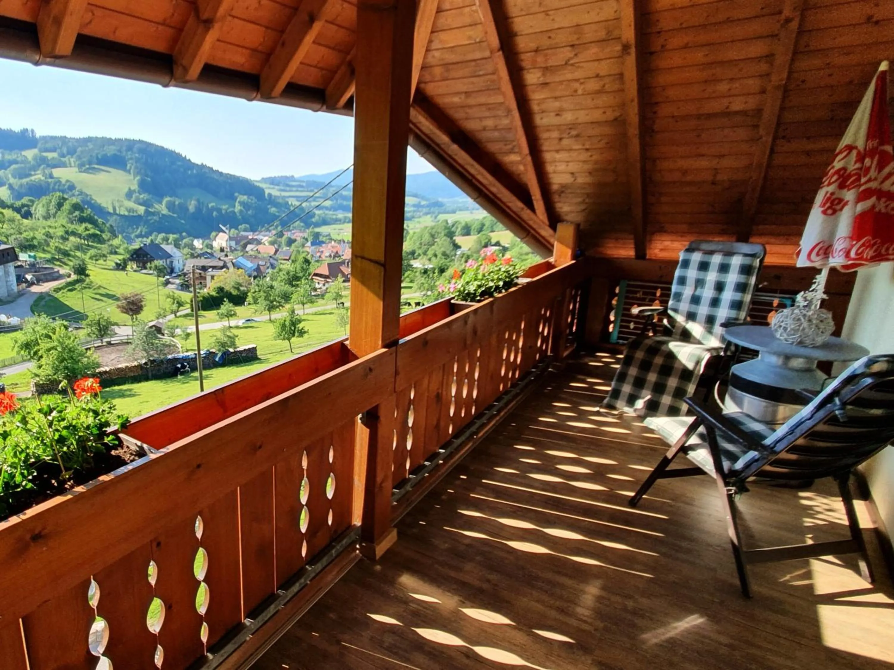 Balcony/Terrace in Ferienwohnungen Maierhof Oberried