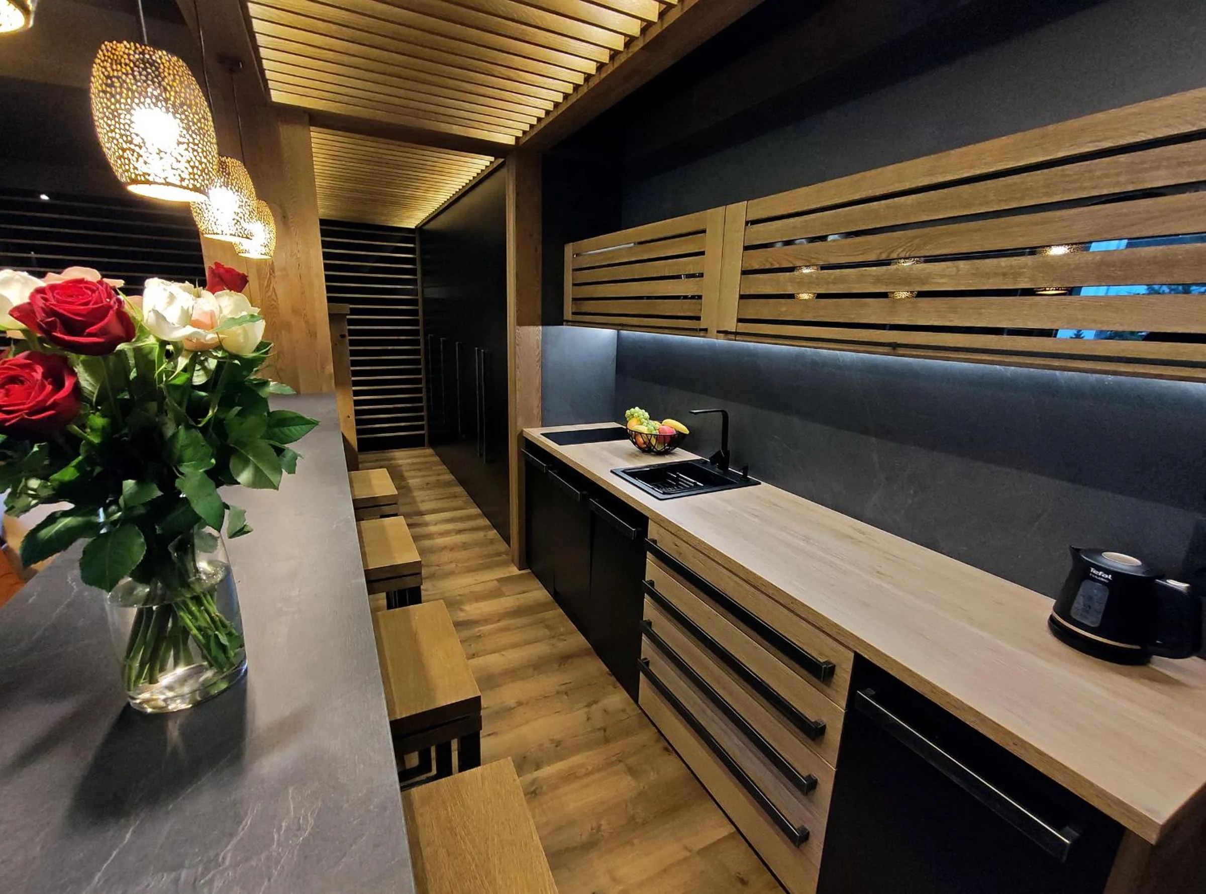 Kitchen or kitchenette in Apartman Mary Lou, Hotel Ovruc