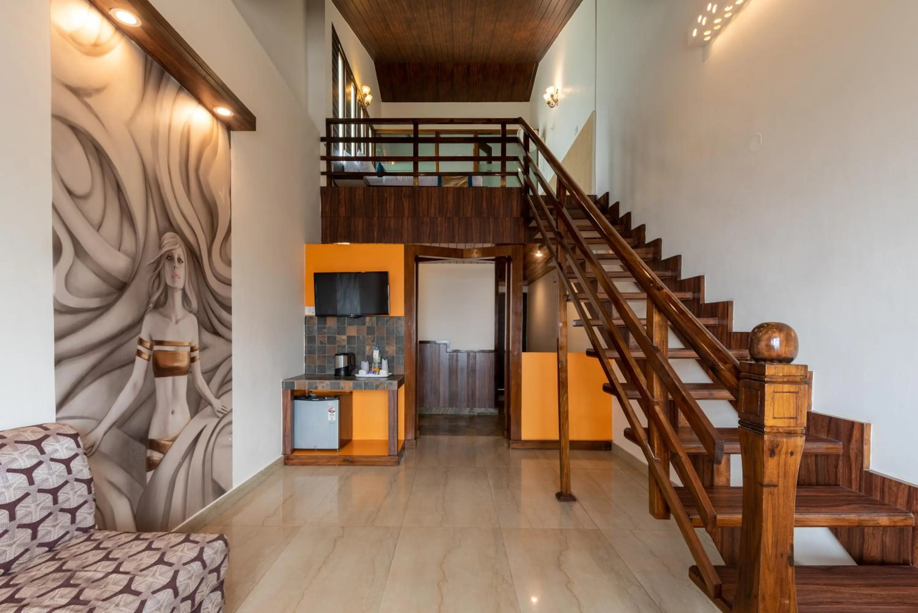 TV and multimedia in Meghavan Resort By DLS Hotels