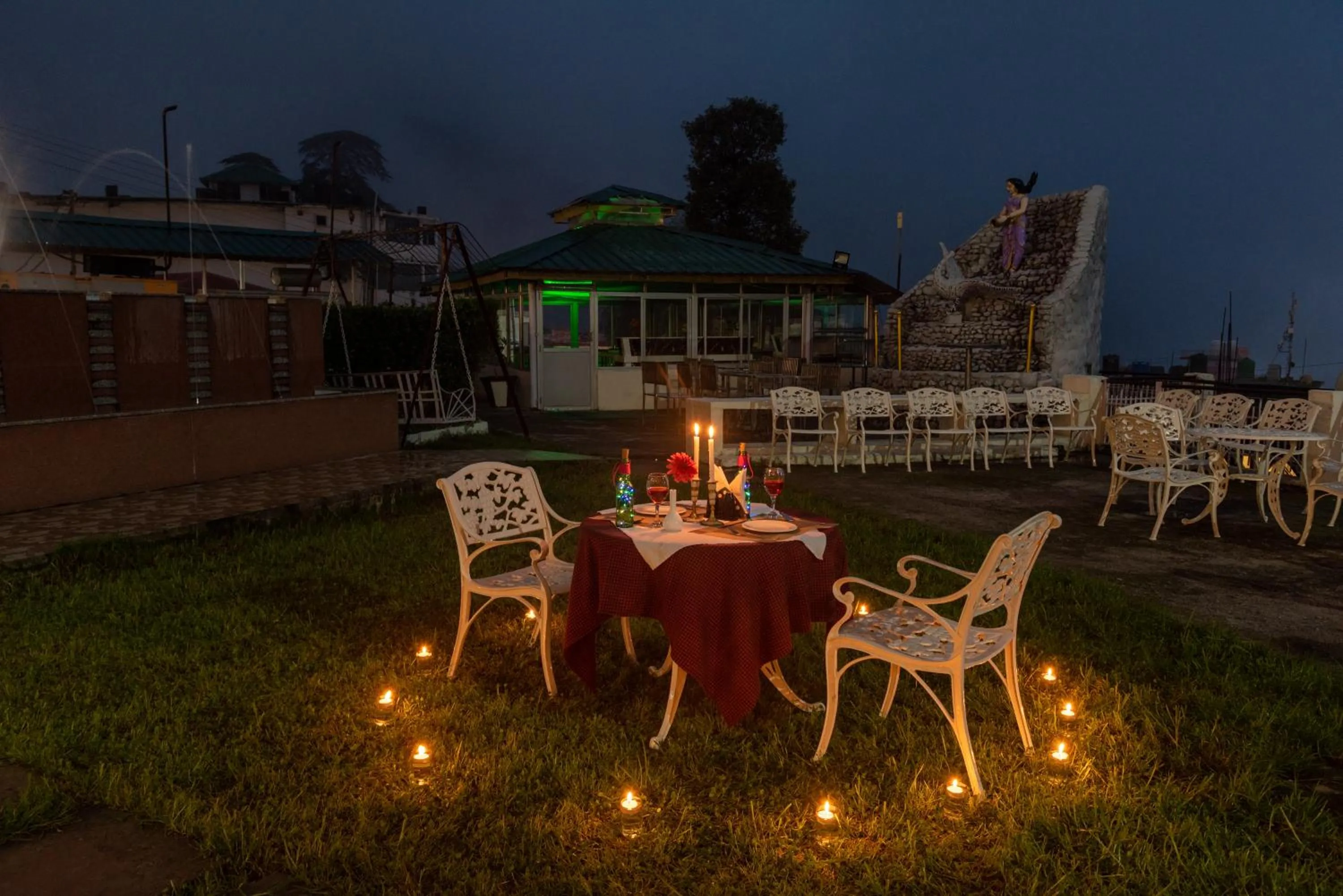 Patio in Meghavan Resort By DLS Hotels