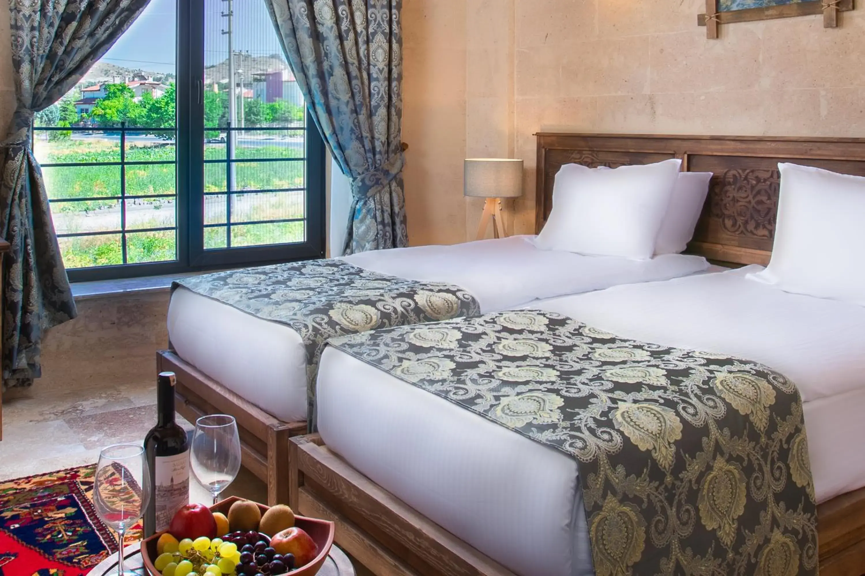 City view, Bed in Cappadocia Pyramid Stone House City view, Bed in Cappadocia Pyramid Stone House