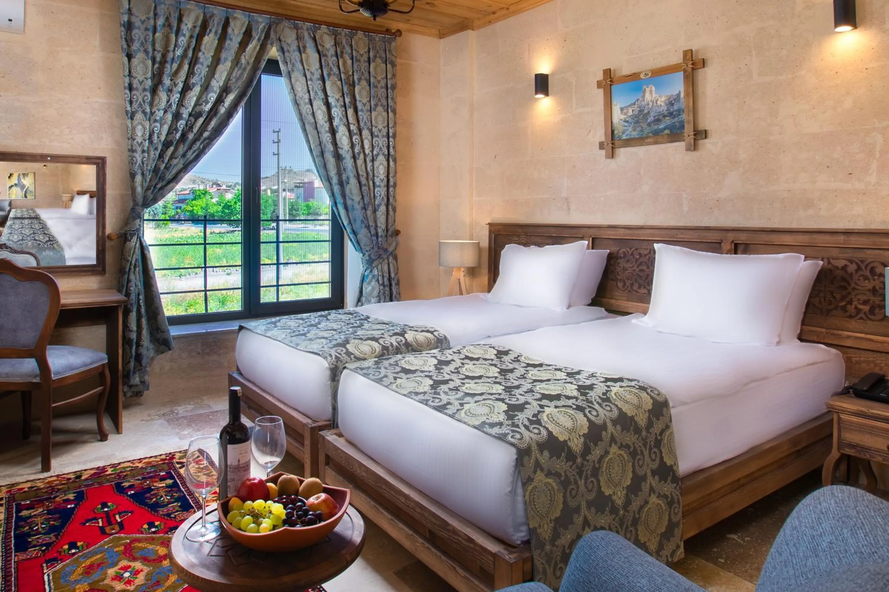 Bed in Cappadocia Pyramid Stone House