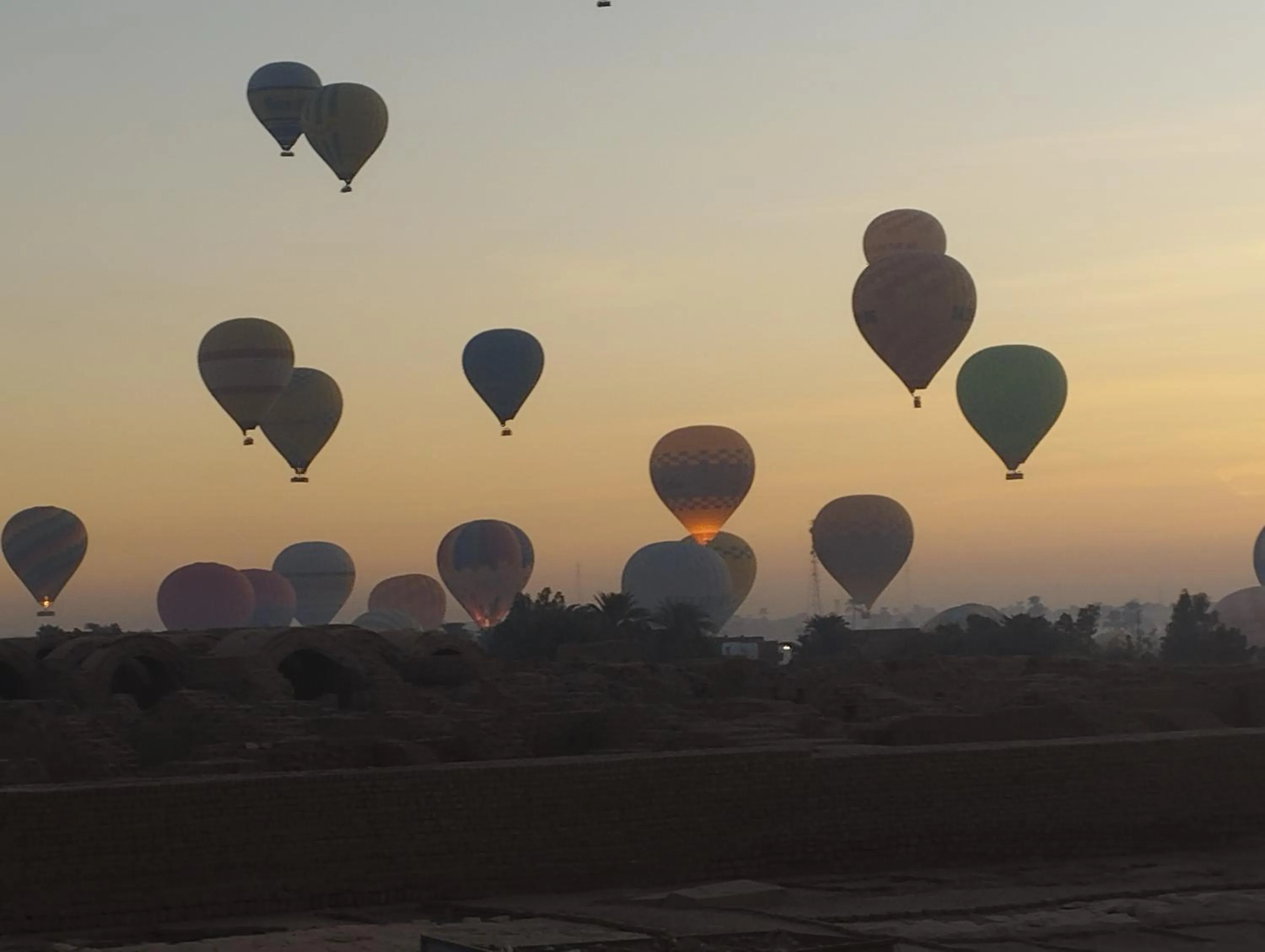 Sunset in Bob Marley Peace hotel luxor