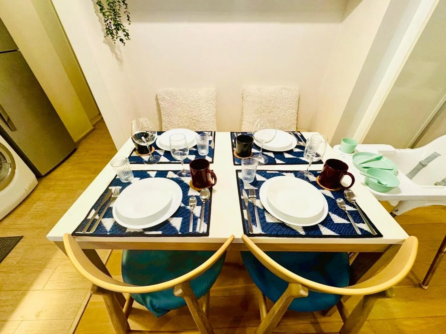 Living room in Cozy Spacious 1BR 2Bed GardenView 500m BTS Thonglo, Samitivej, SKV49, Rooftop Pool, Fast 500mbps wifi