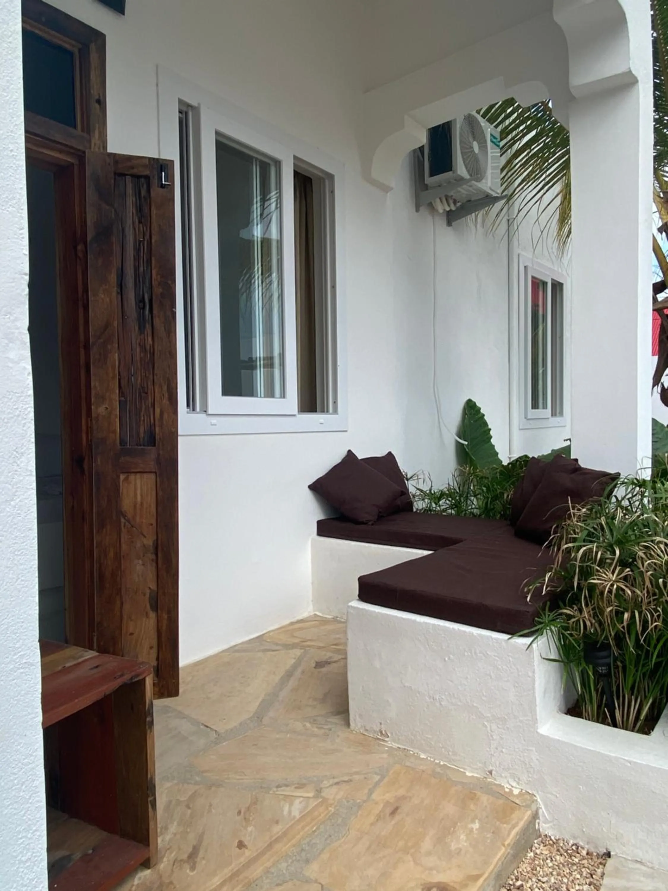 Patio in Cactus lodge Zanzibar
