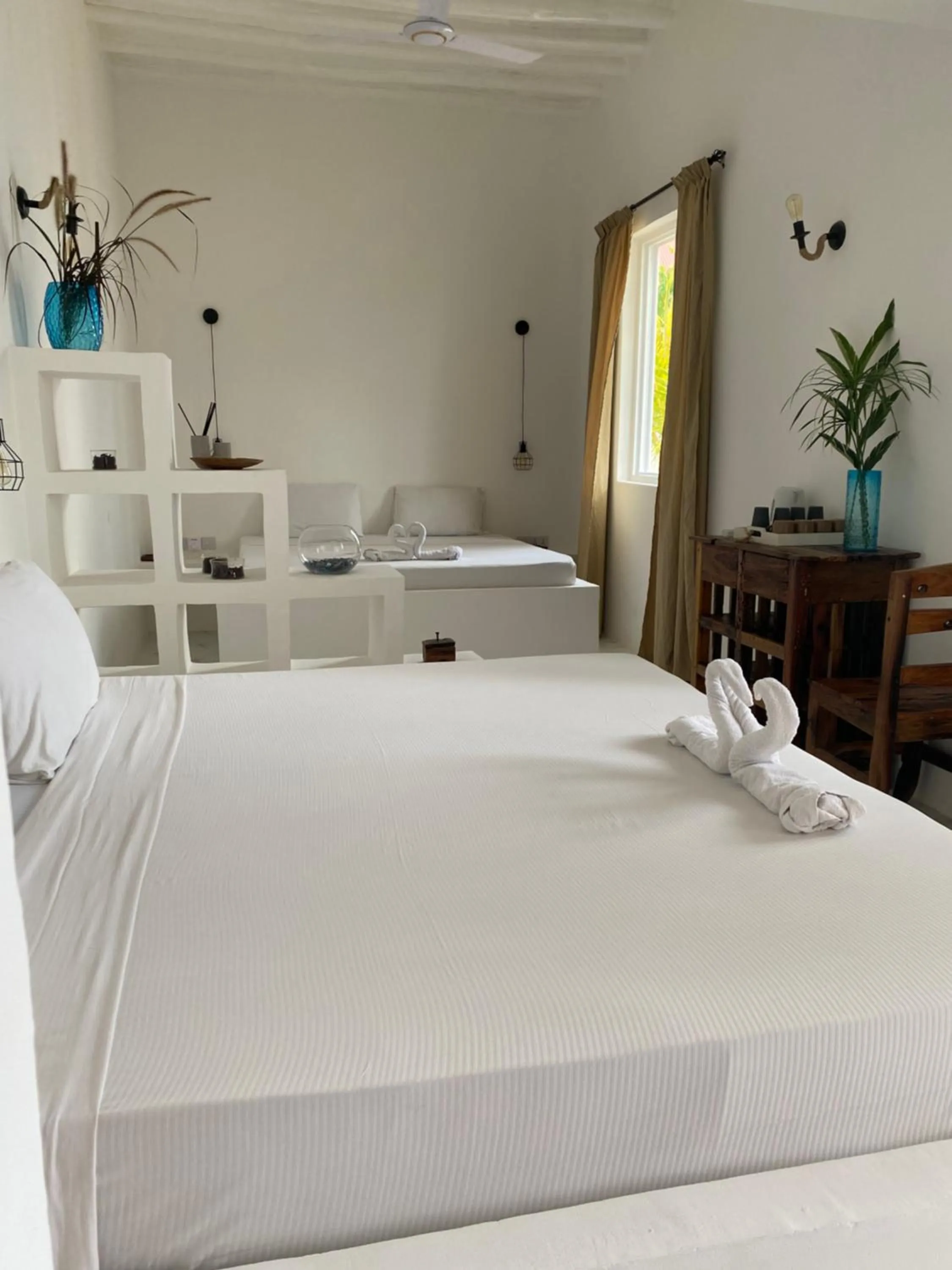 Bed in Cactus lodge Zanzibar