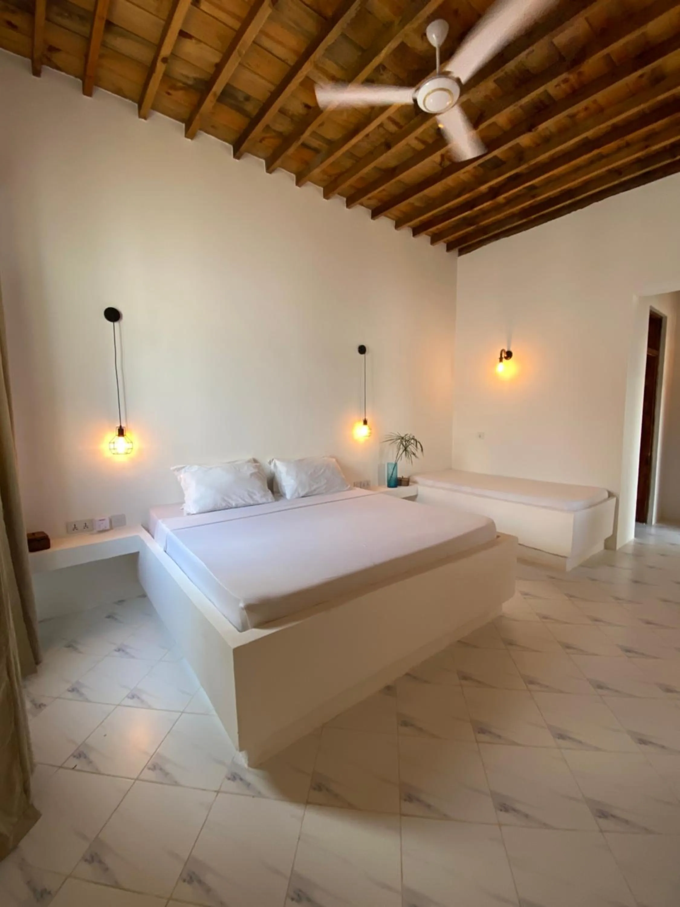 Bed in Cactus lodge Zanzibar