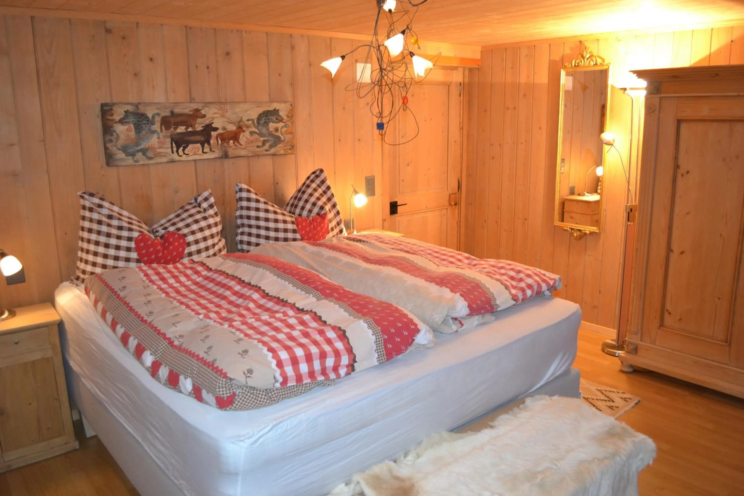 Bed in Chalet Rosaly