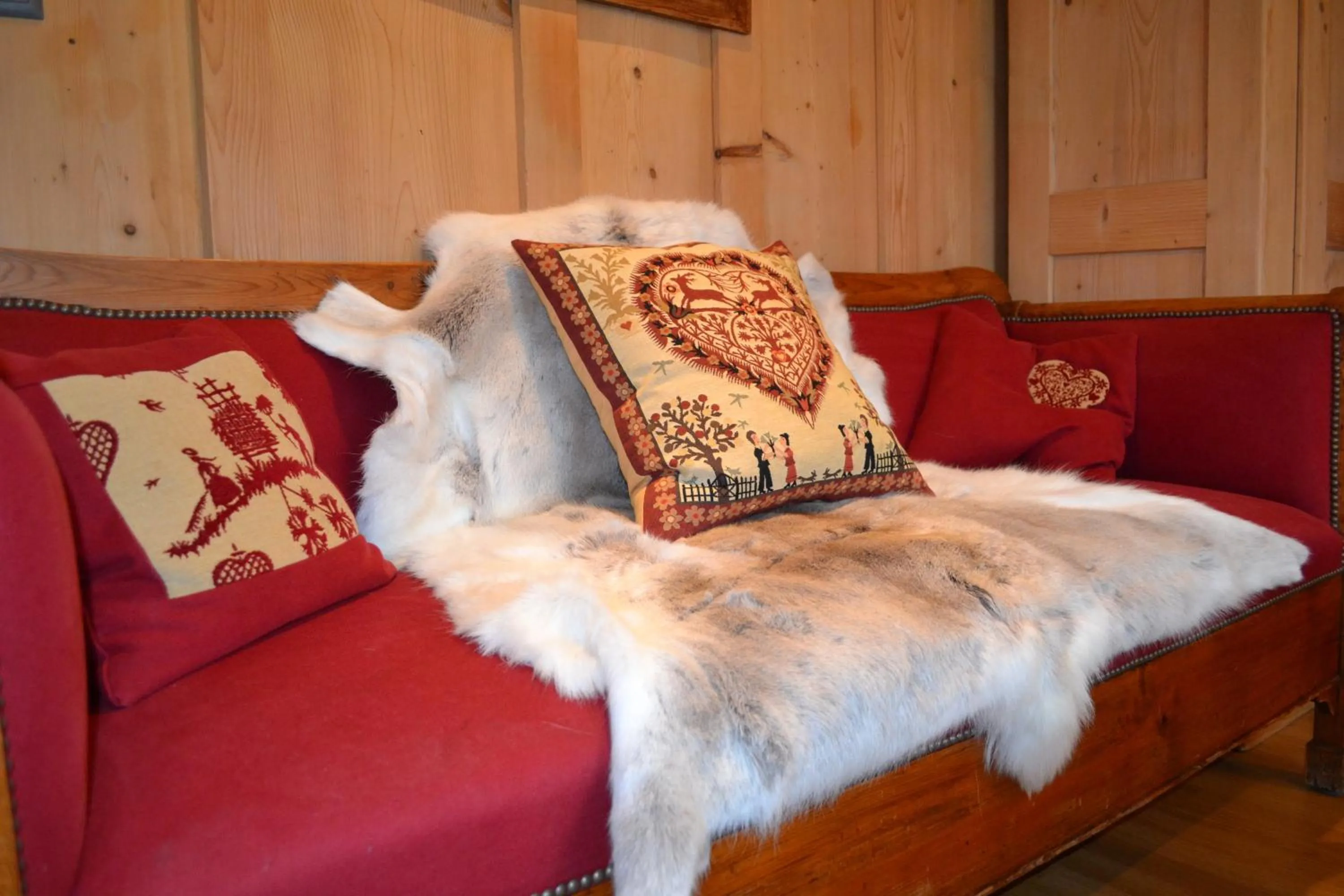 Seating area in Chalet Rosaly