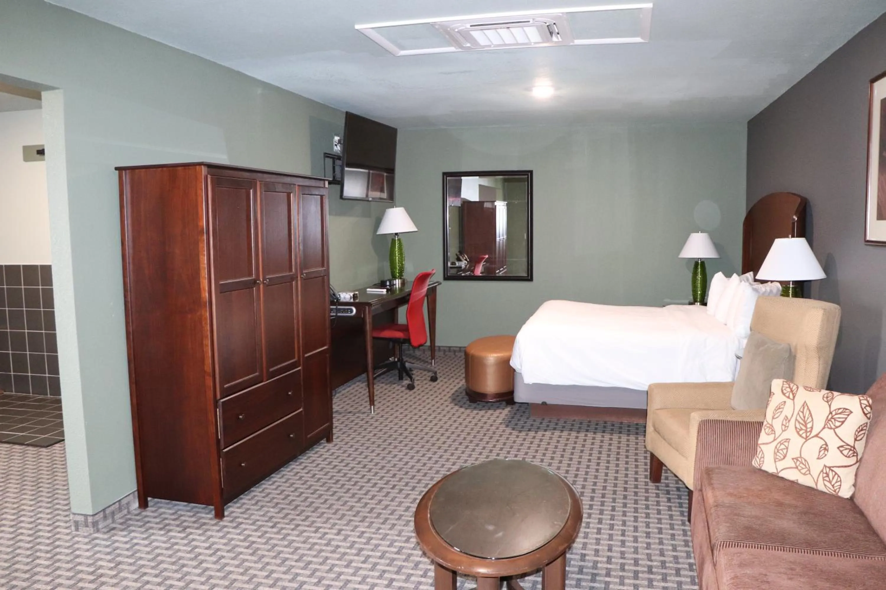 Bed in Historic Cow Palace Inn