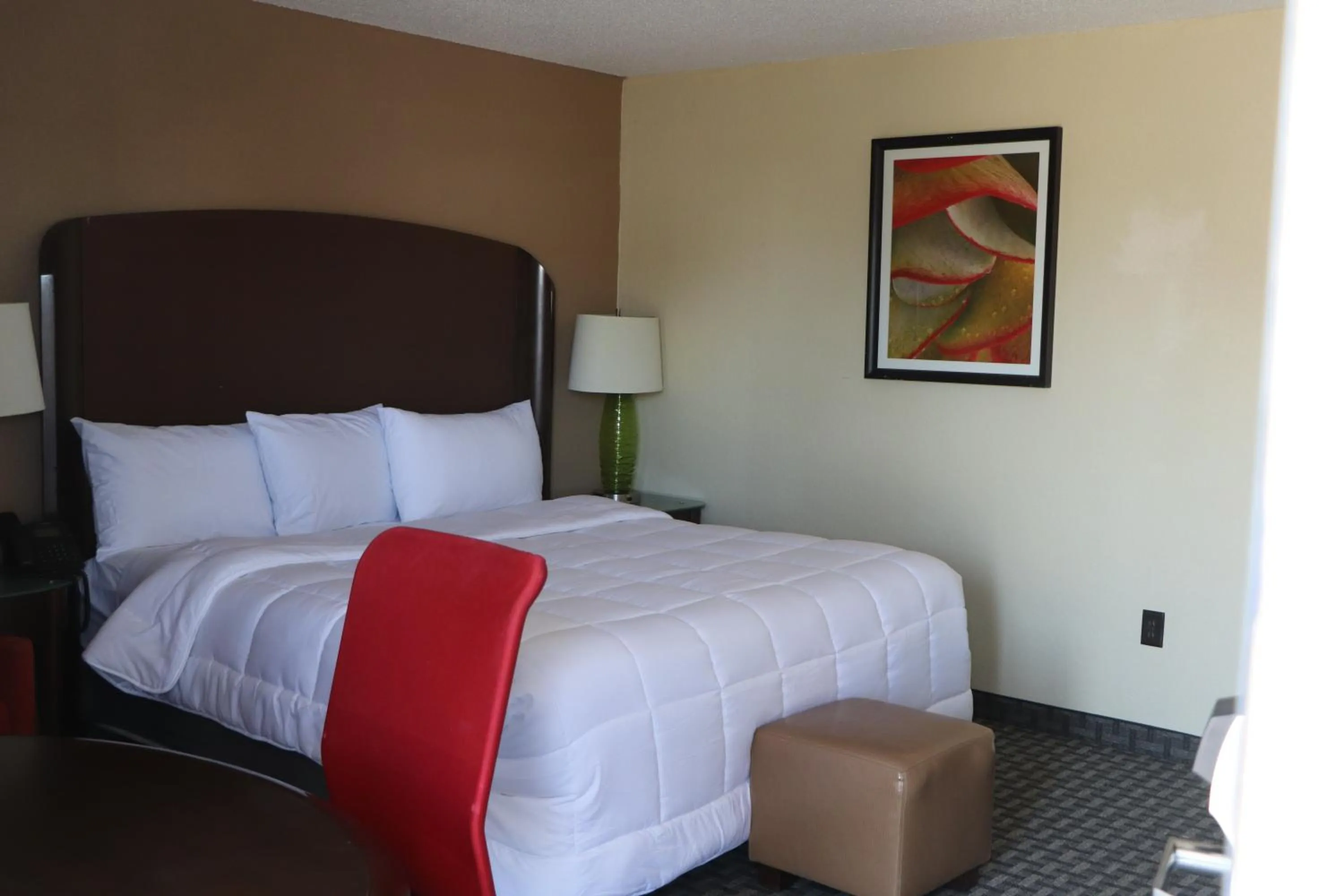 Bed in Historic Cow Palace Inn