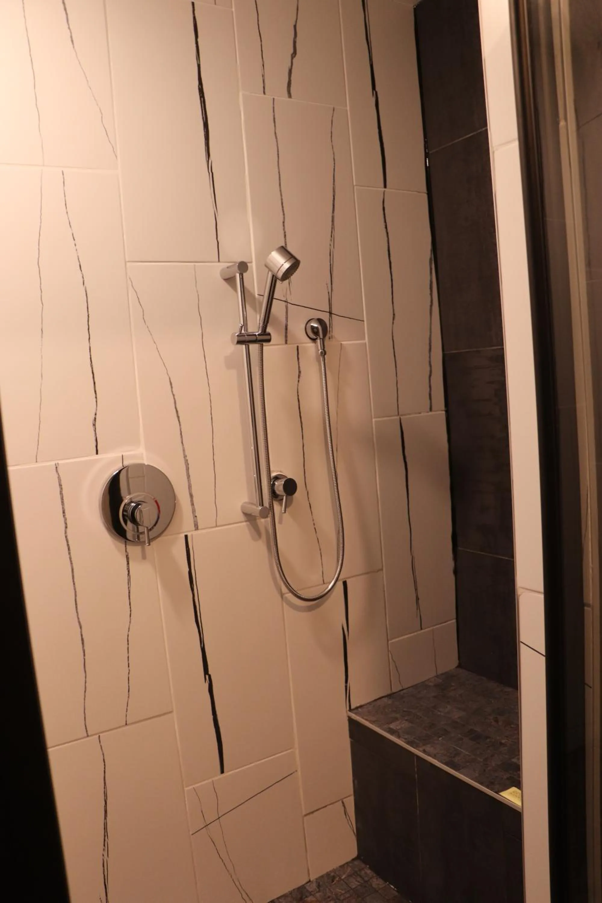 Shower in Historic Cow Palace Inn