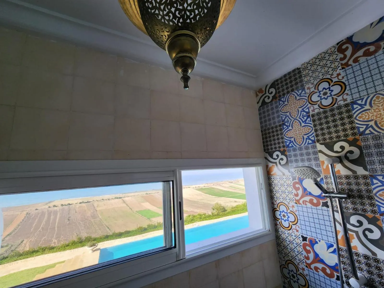 Pool view in Villa La Falaise