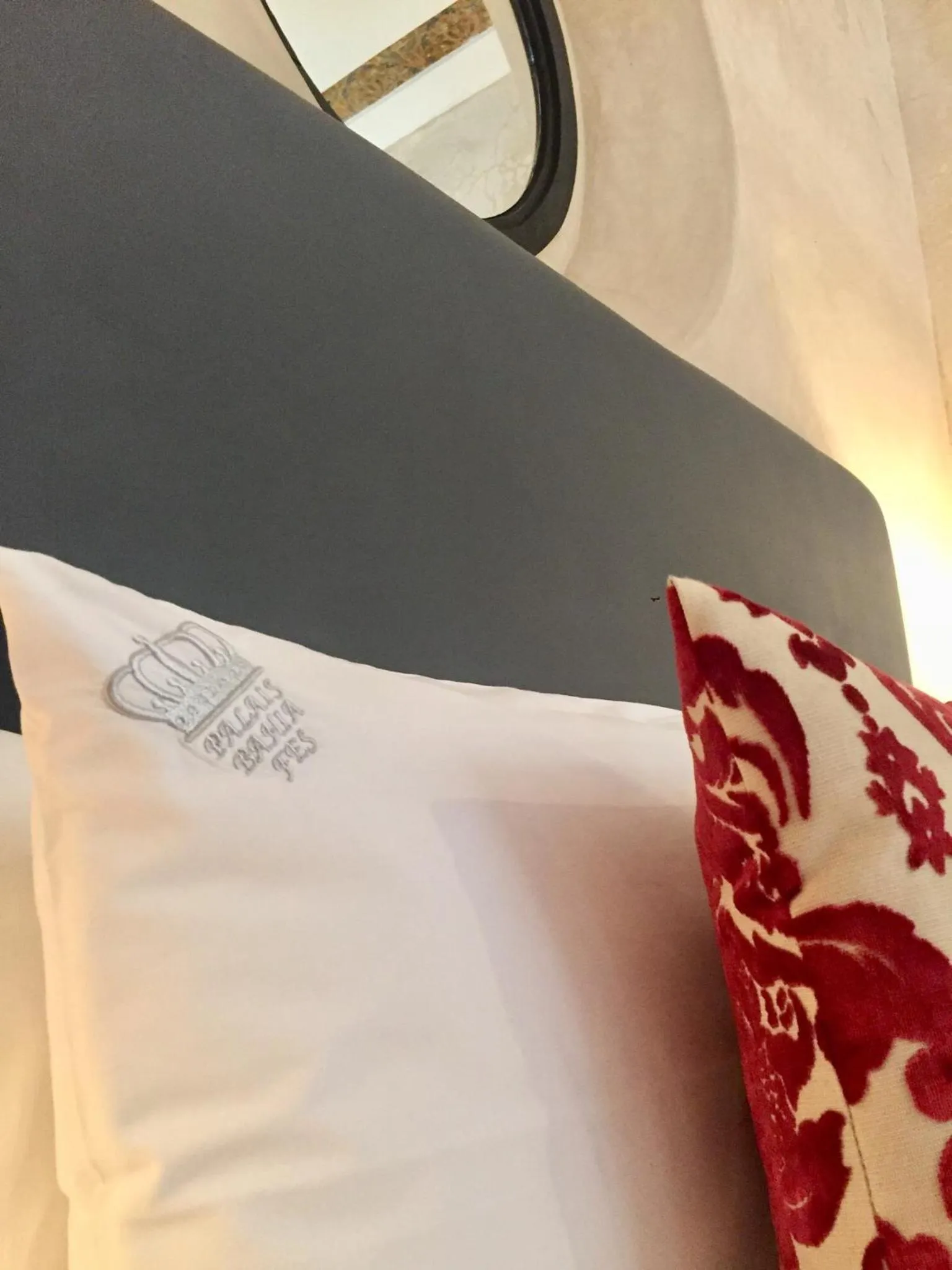 Decorative detail, Bed in Riad Palais Bahia Fes