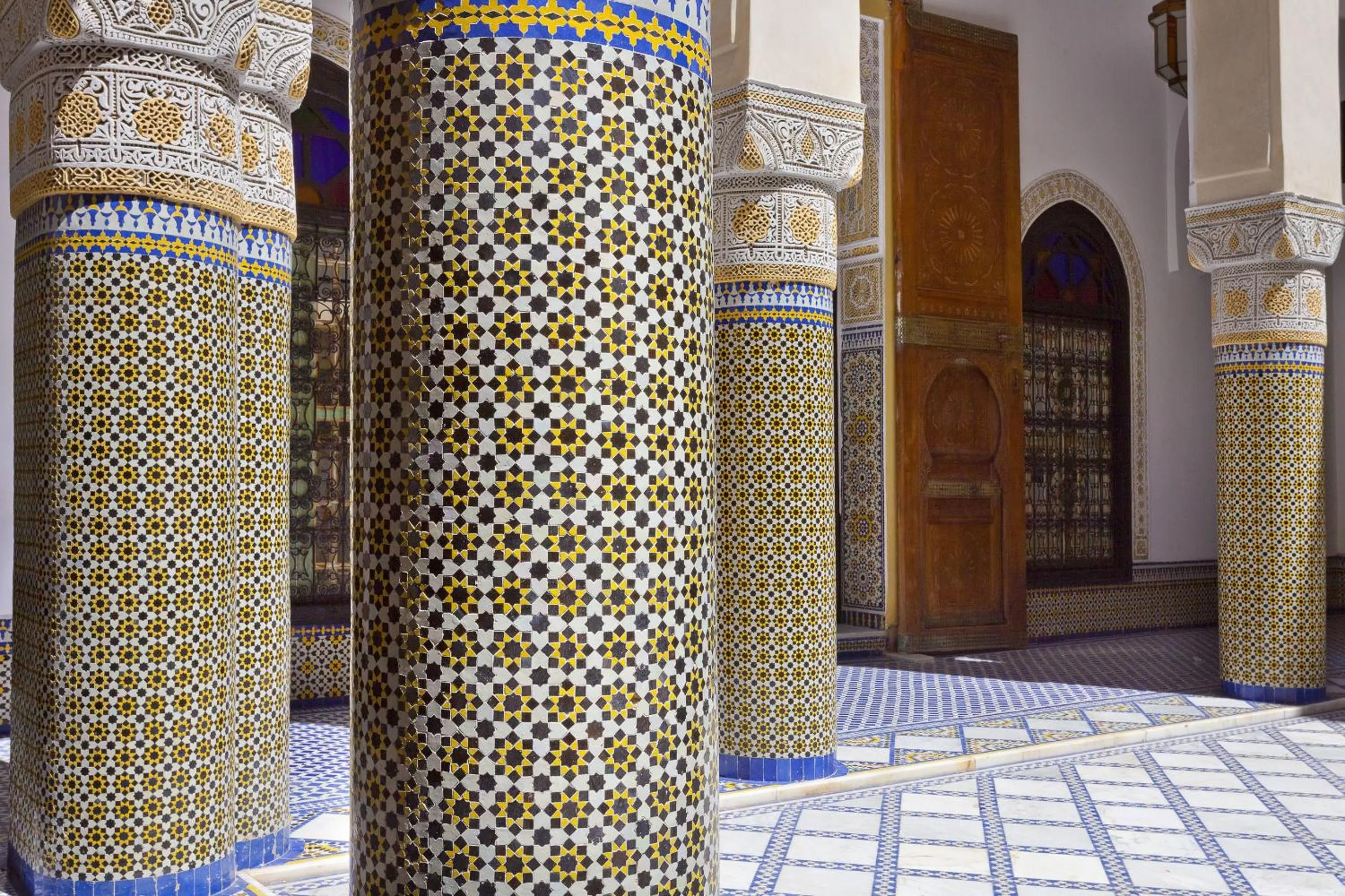 Decorative detail in Riad Palais Bahia Fes