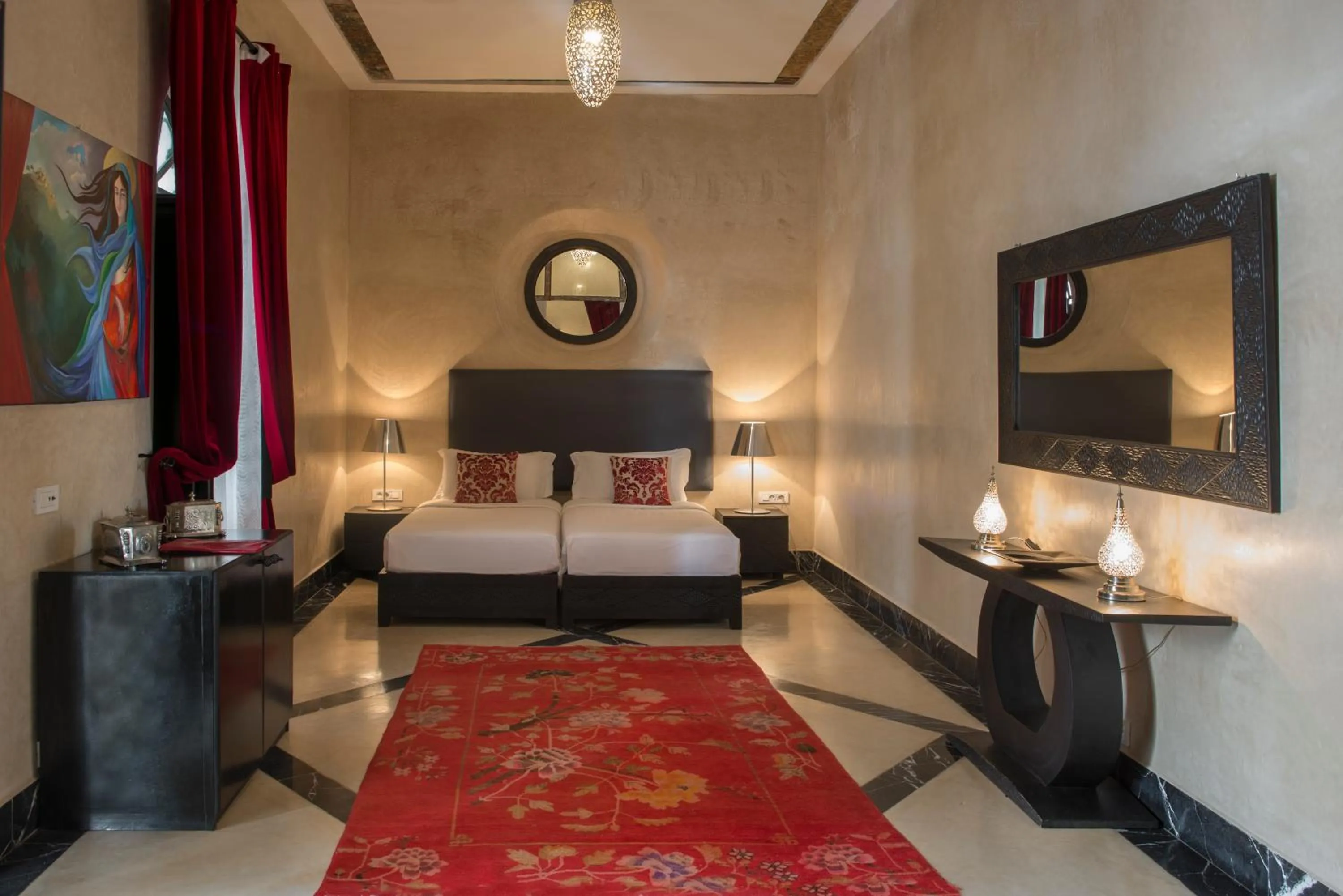 Bed in Riad Palais Bahia Fes