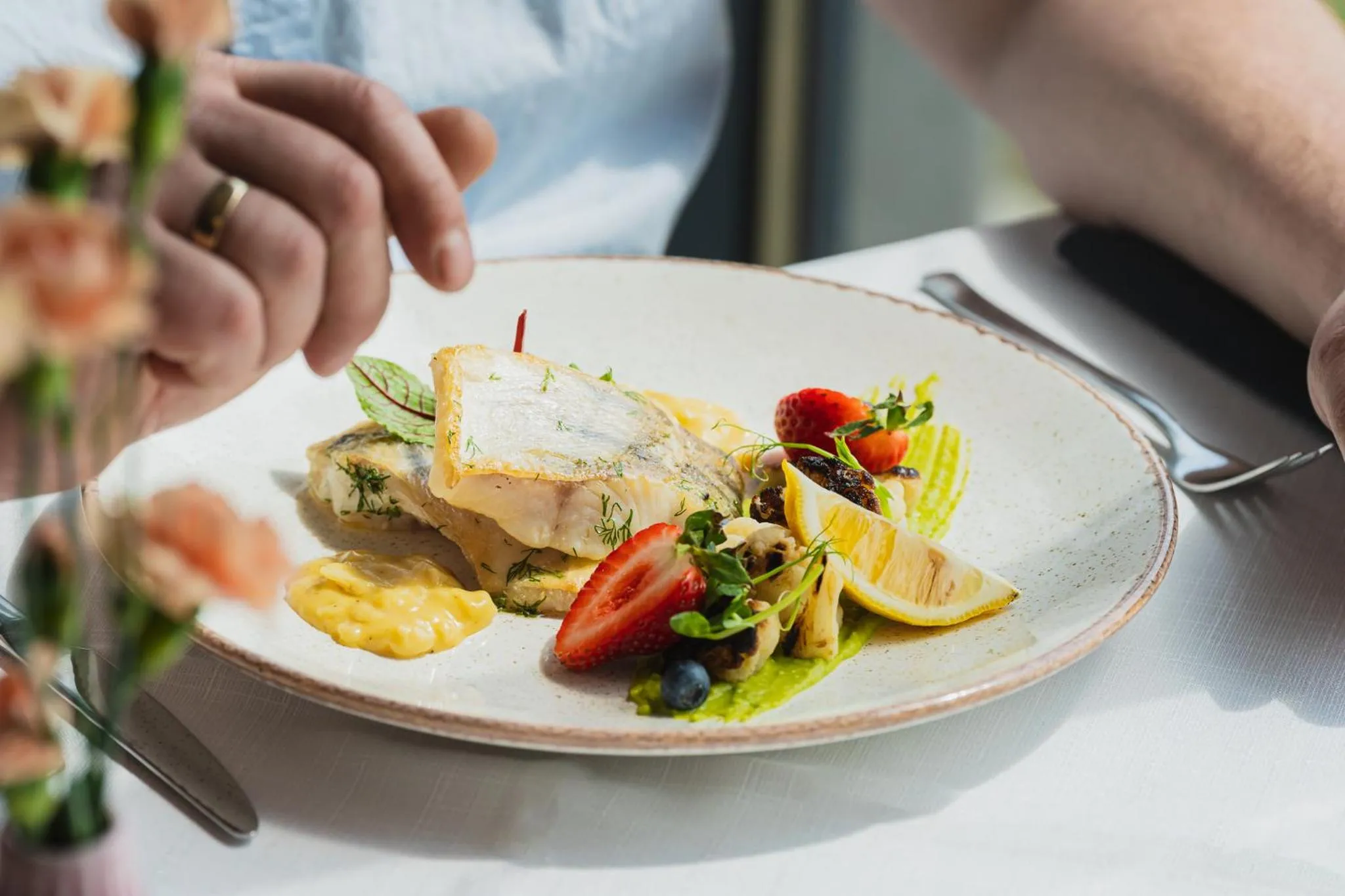 Restaurant/places to eat in Blue&Green Baltic Hotel mediSPA&fit