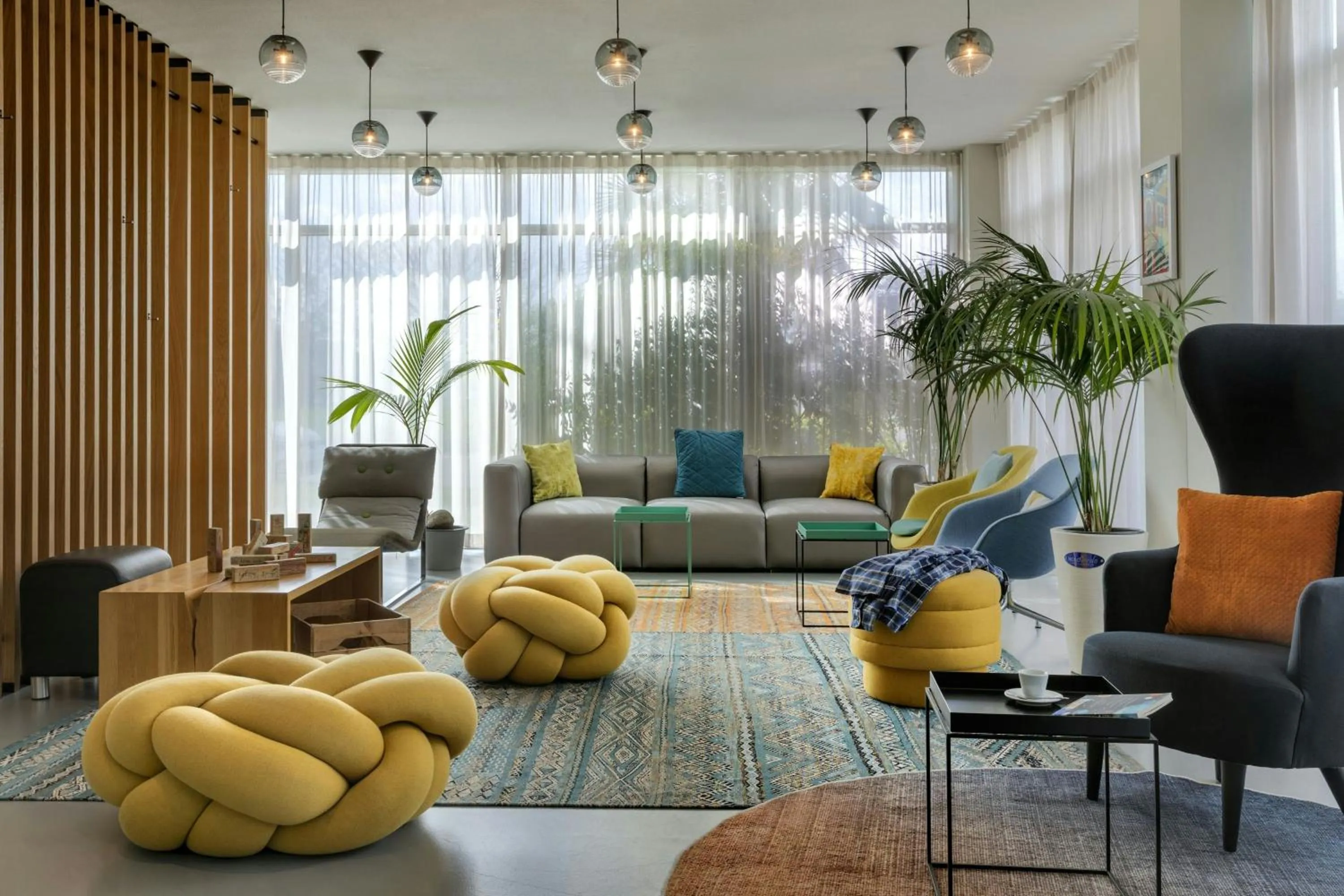 Lobby or reception in Moxy Milan Malpensa Airport