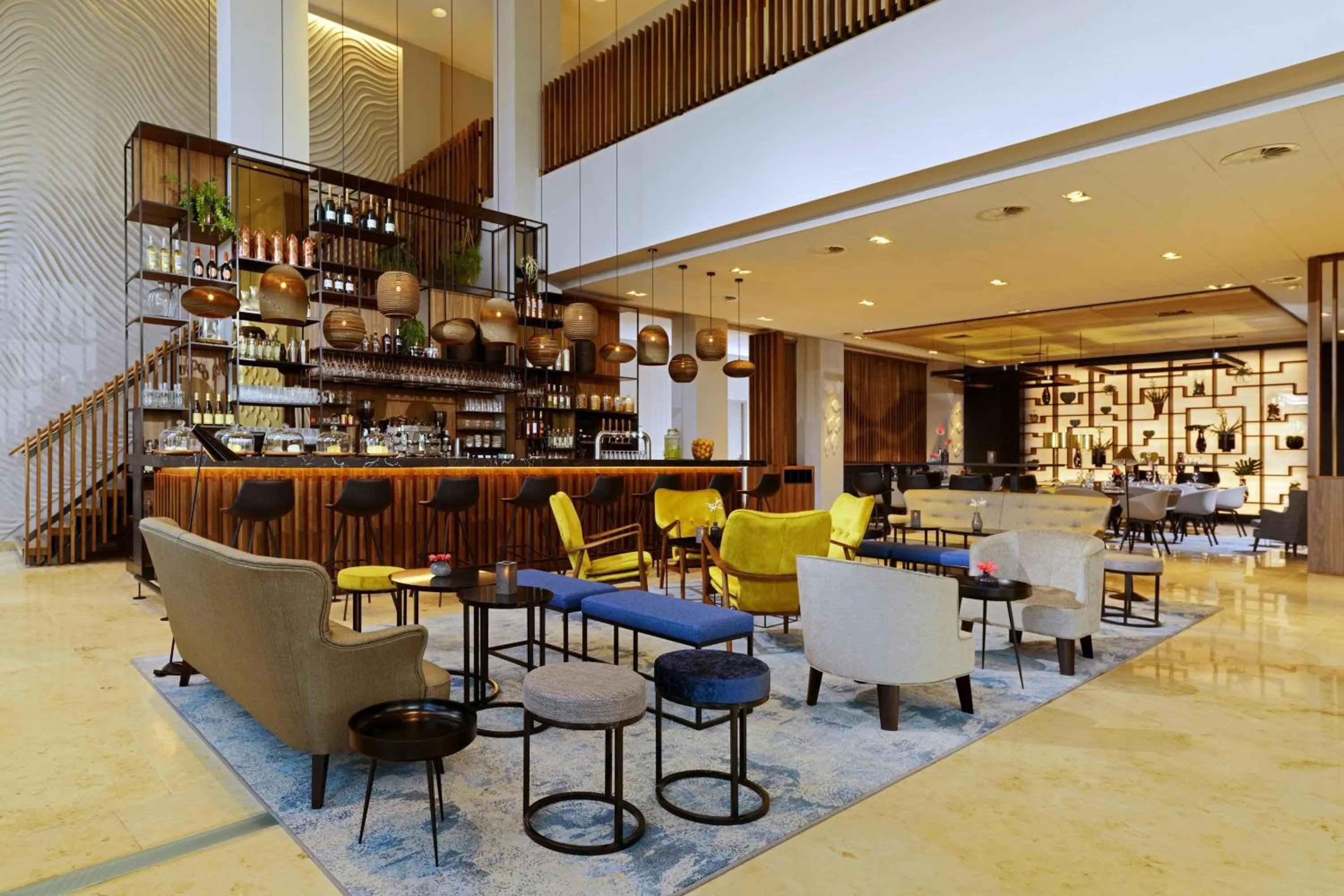 Restaurant/places to eat in Rotterdam Marriott Hotel