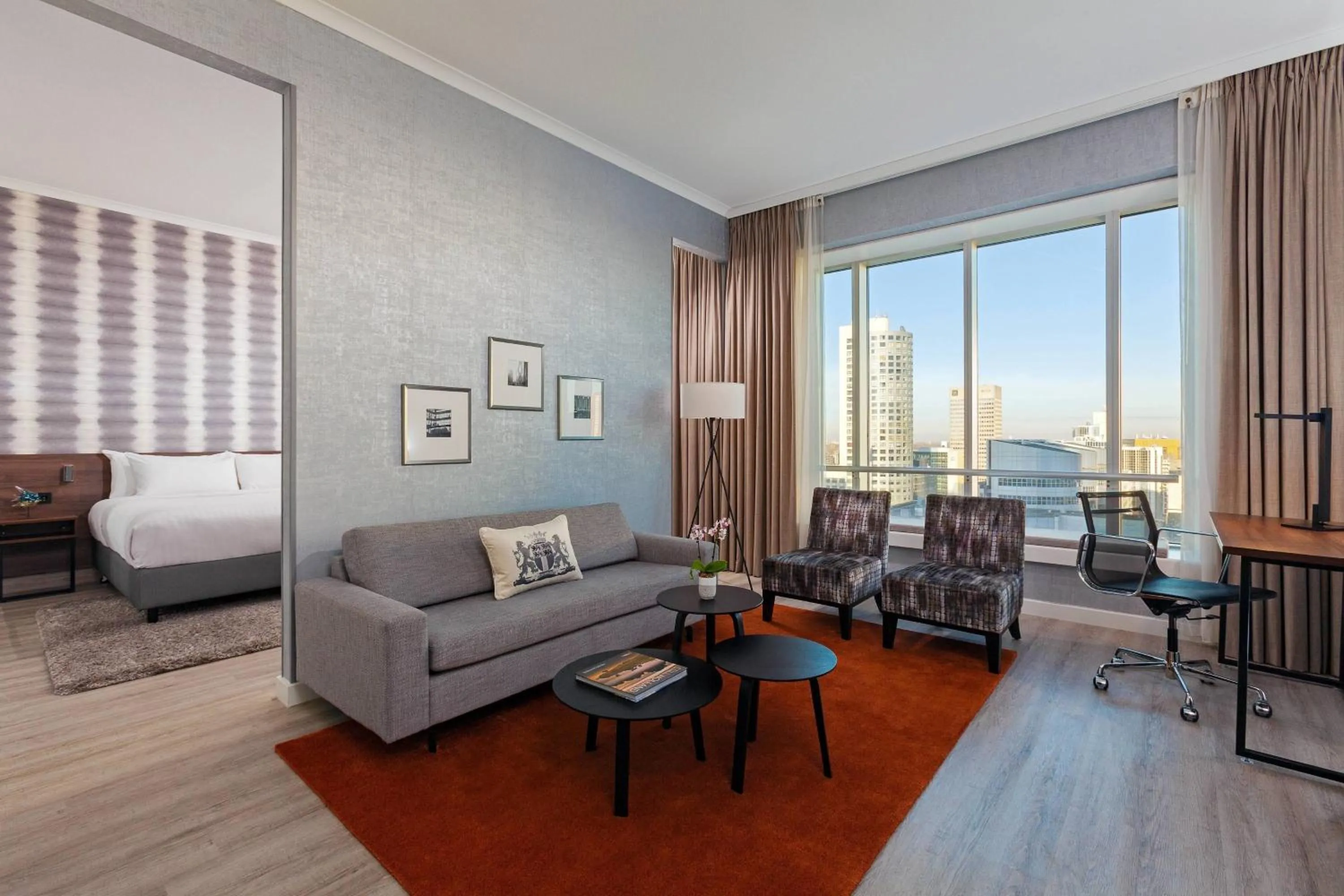 Photo of the whole room in Rotterdam Marriott Hotel