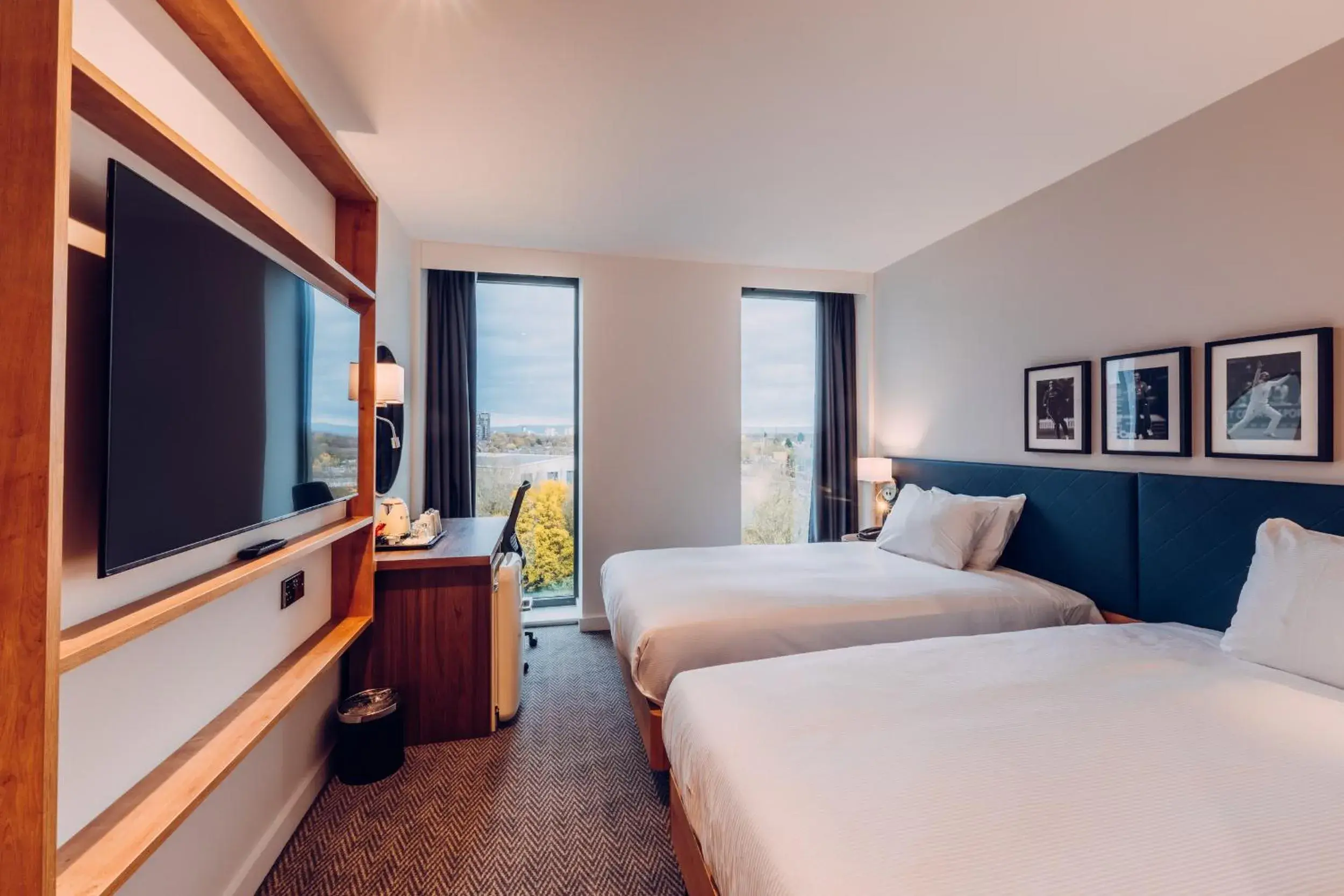 Twin Room in Hilton Garden Inn Manchester Emirates Old Trafford Twin Room in Hilton Garden Inn Manchester Emirates Old Trafford