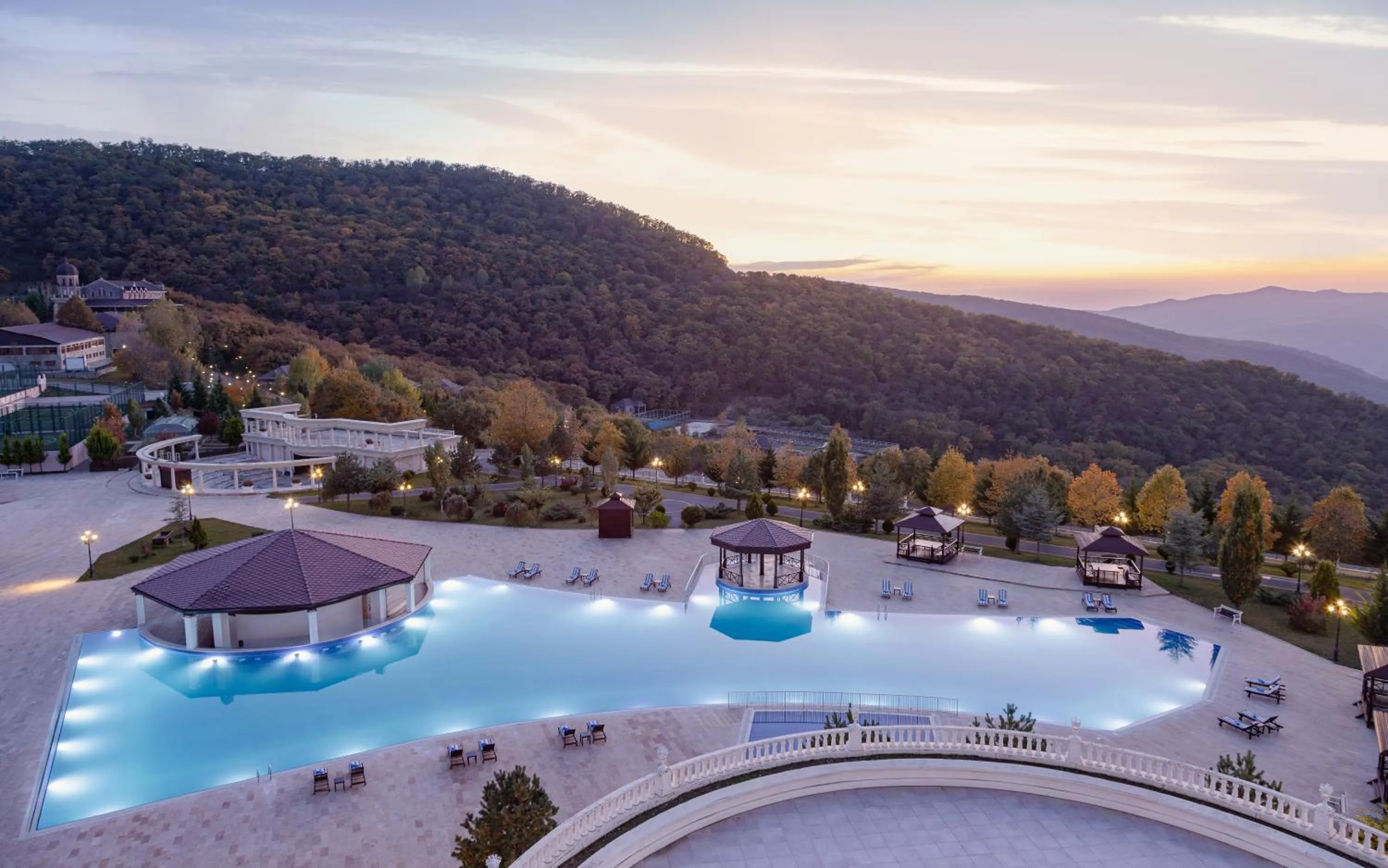 Swimming pool in Shamakhi Palace Sharadil