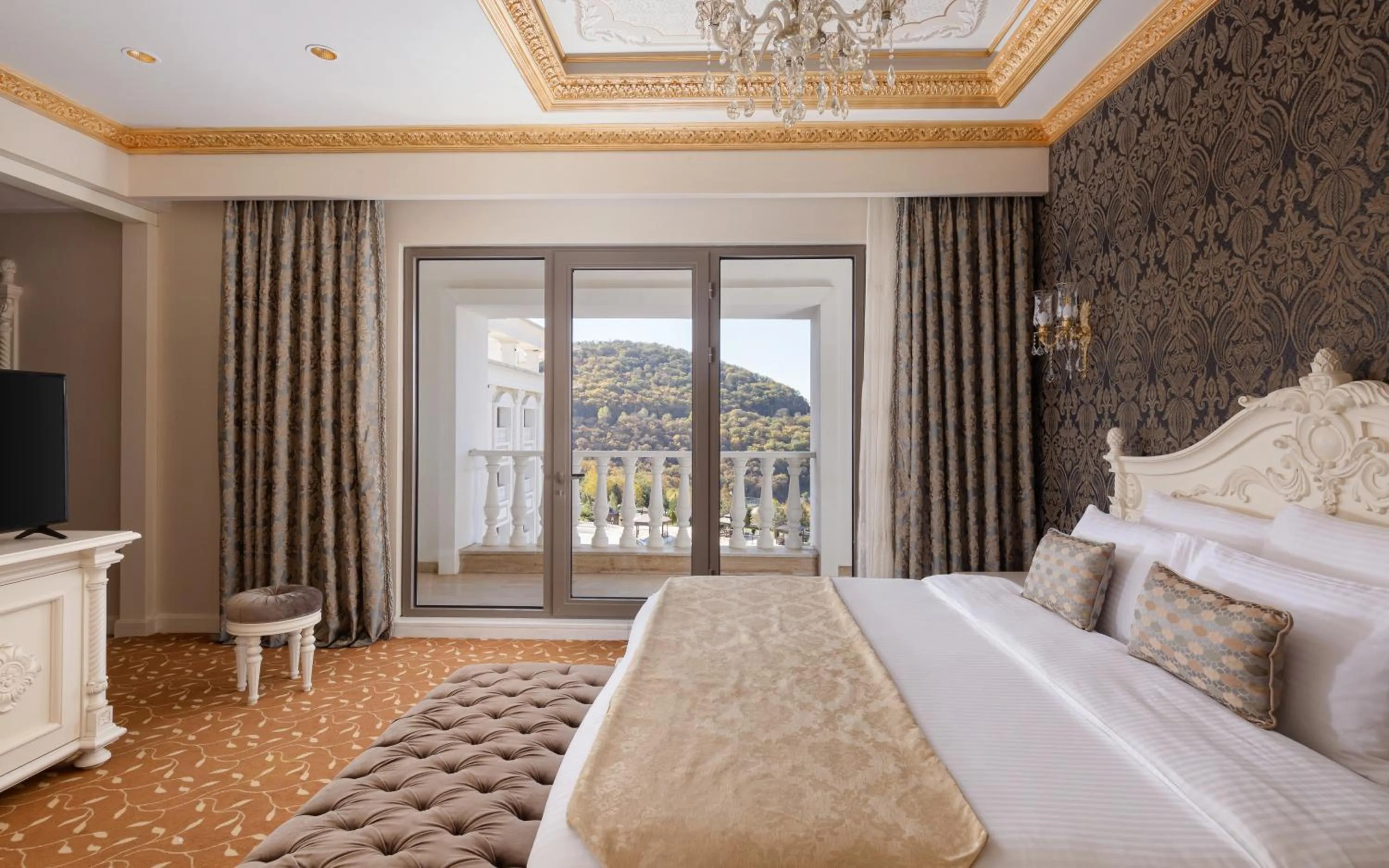 Bedroom, Bed in Shamakhi Palace Sharadil