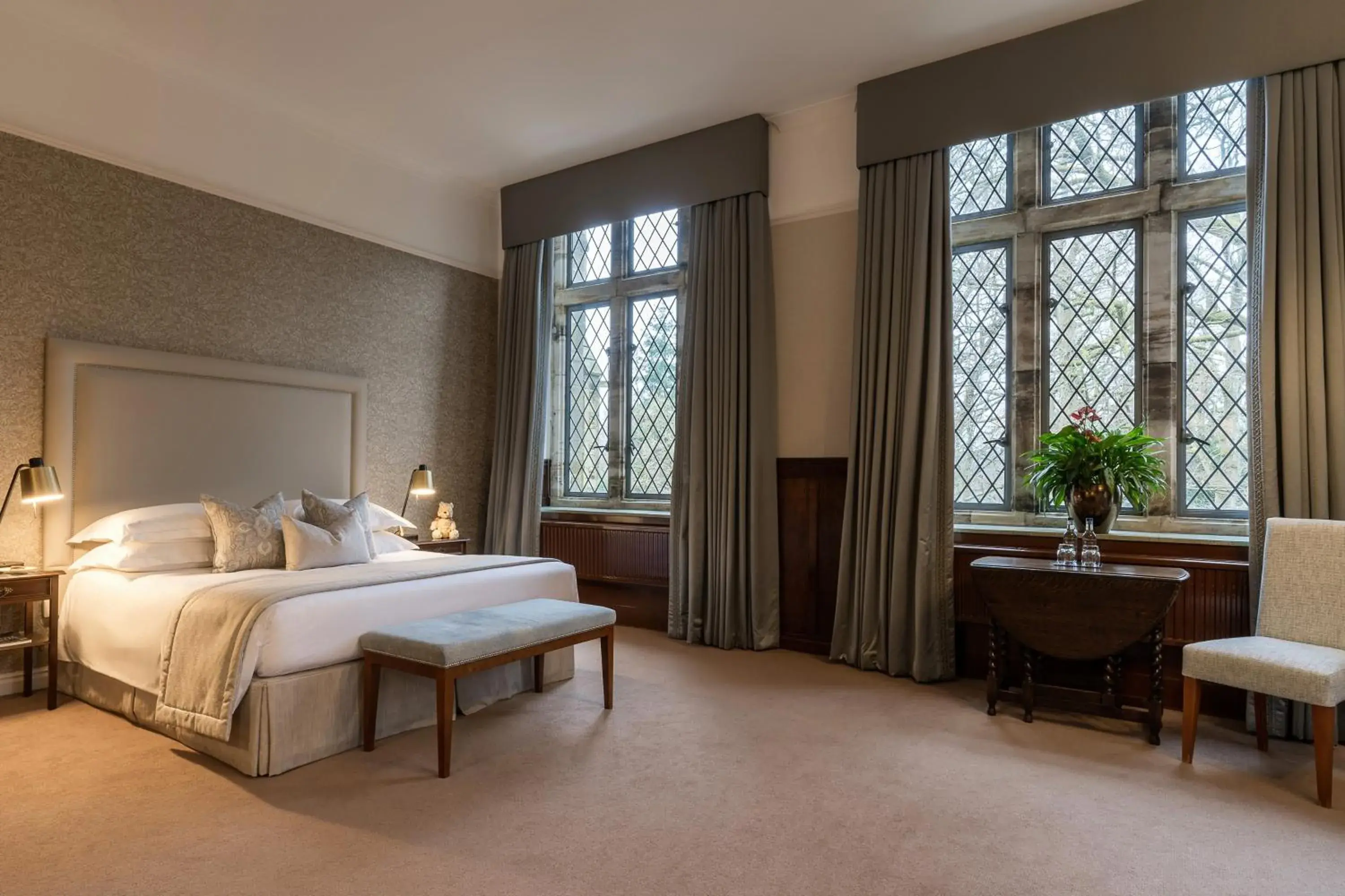 Bedroom, Bed in Ashdown Park Hotel Bedroom, Bed in Ashdown Park Hotel