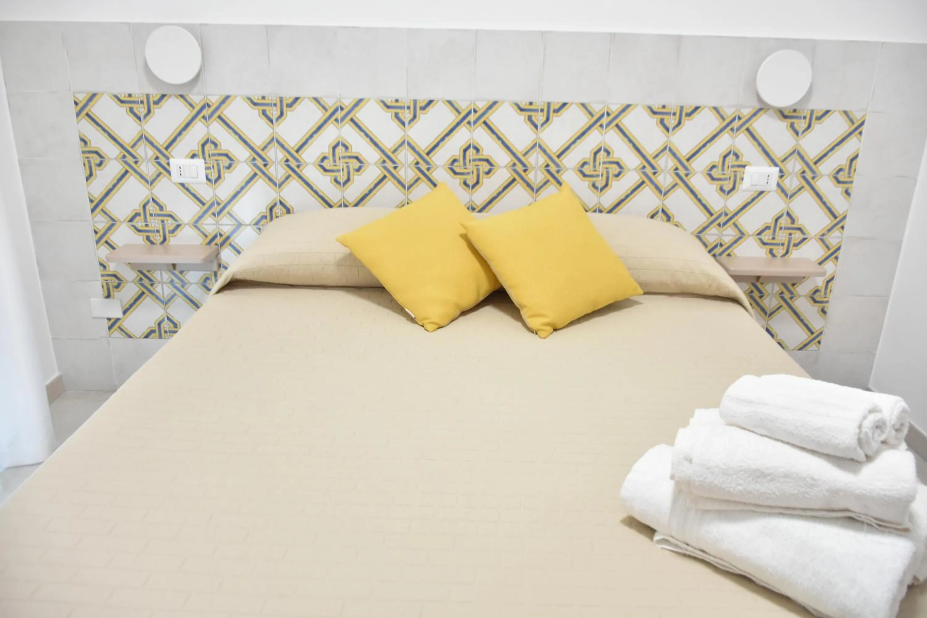 Bed in Hotel Villa del Sole