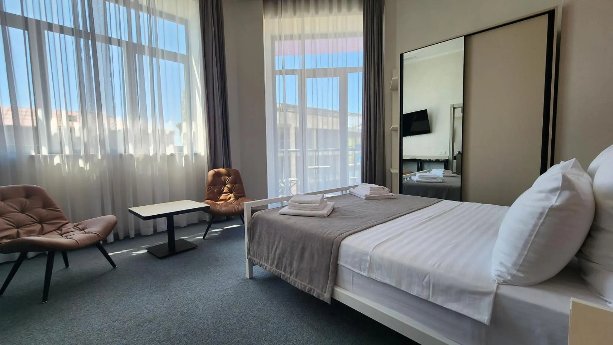 Photo of the whole room, Bed in Prime Hotel