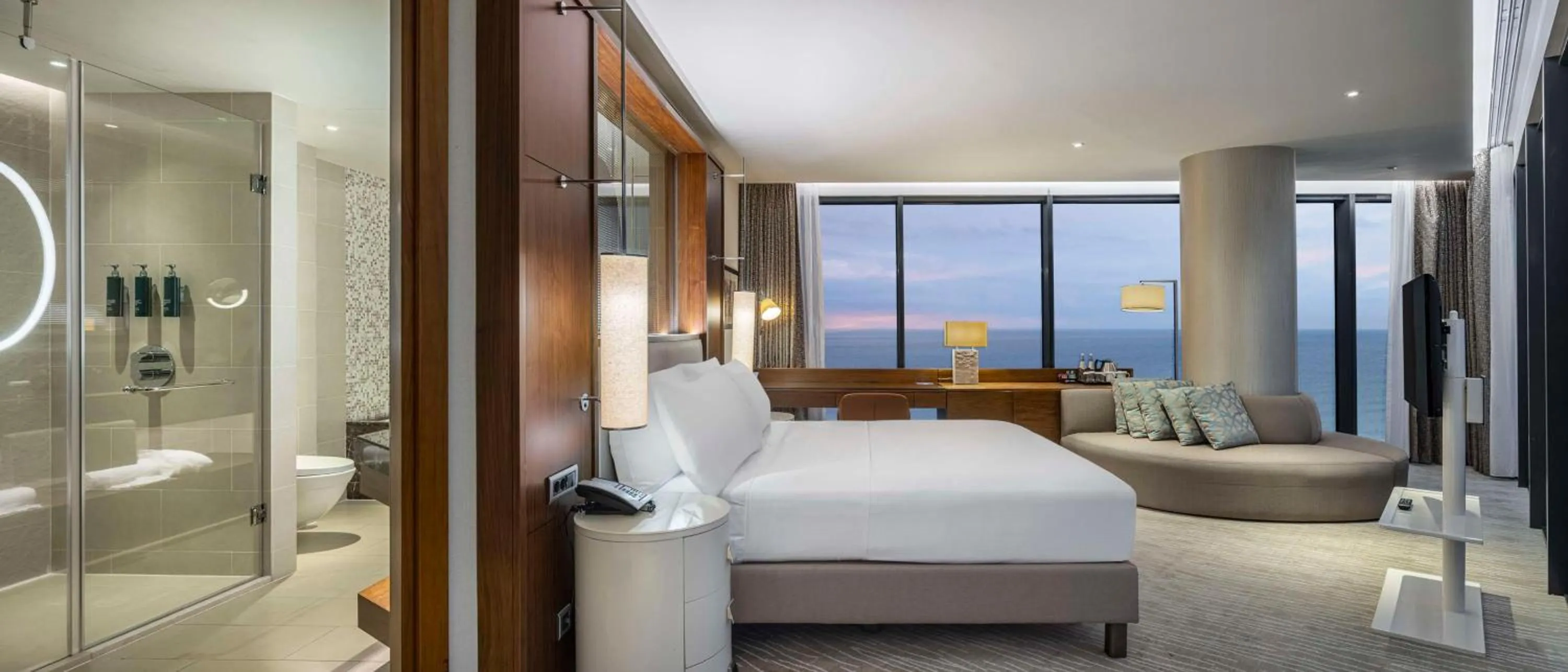 Living room, Bed in Hilton Batumi