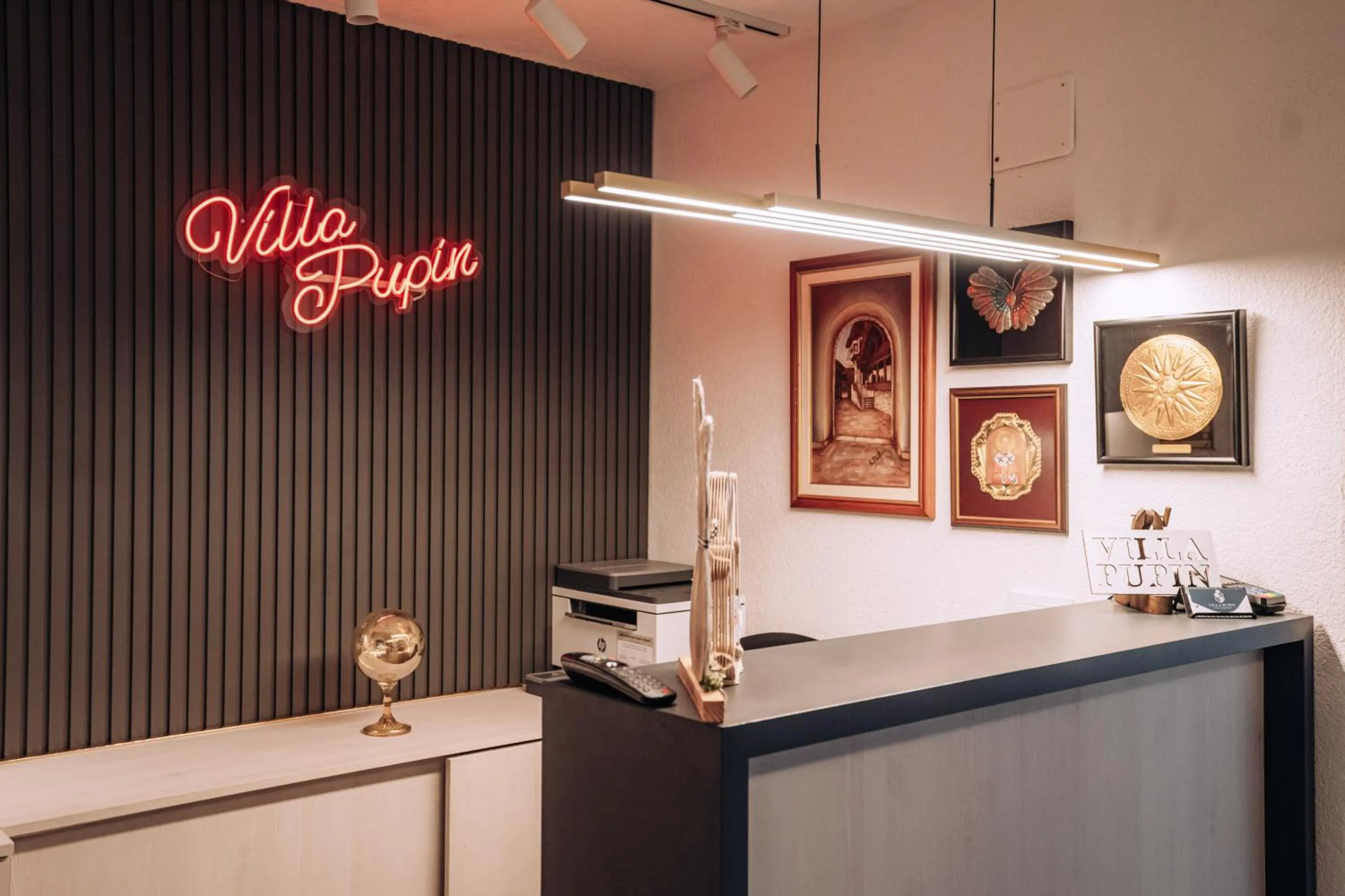 Lobby or reception in Villa Pupin SARAISTE