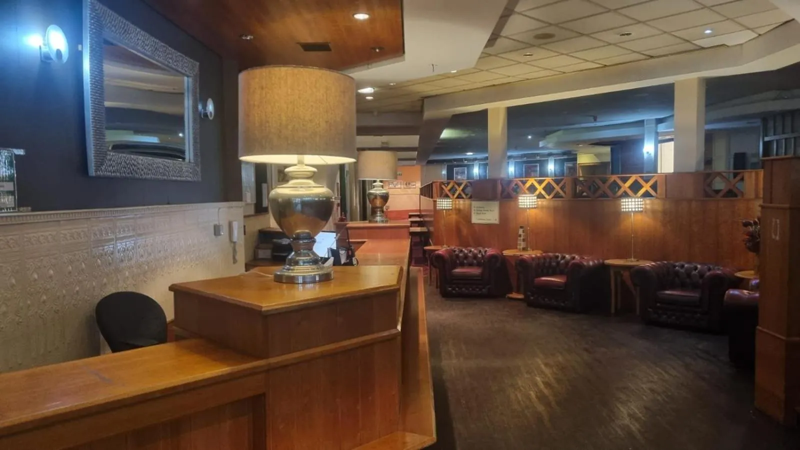 Seating area in Wigan Oak Hotel