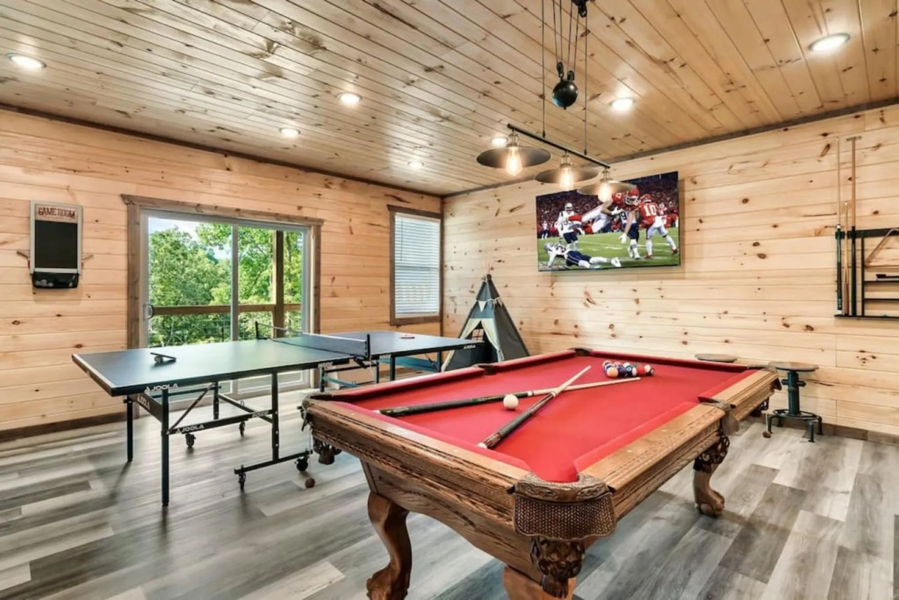 Billiard in Tranquil Mountain Getaway By Ghosal Luxury Lodging